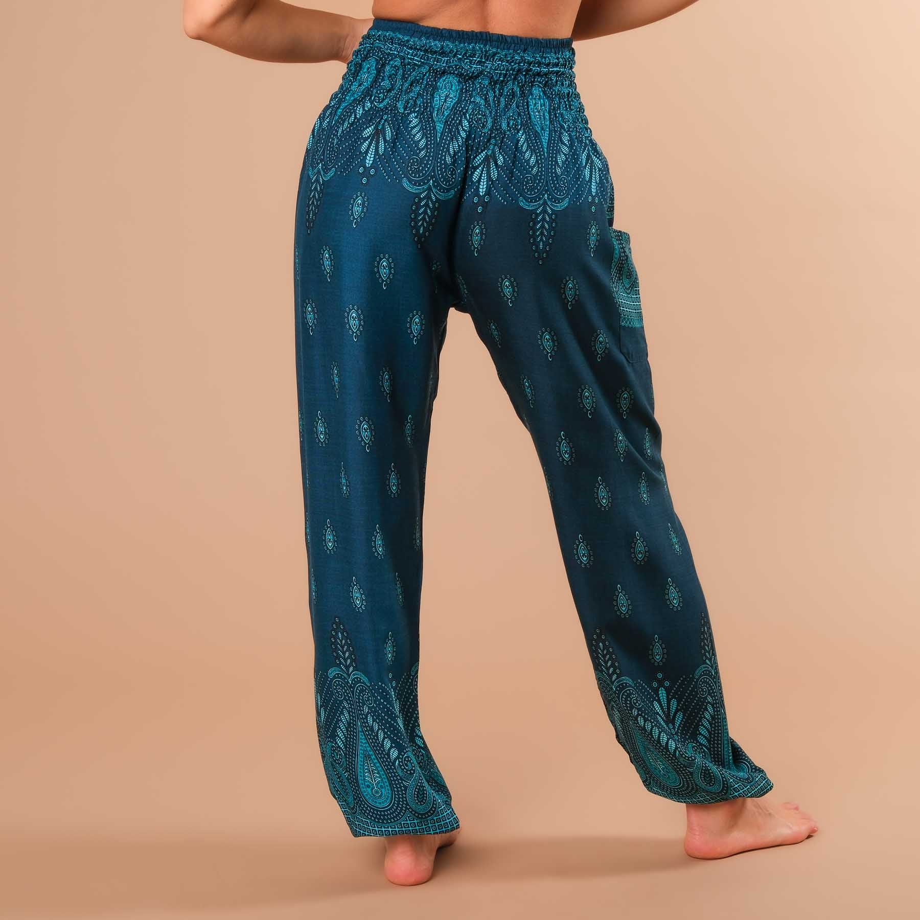 Pantalon de yoga harem Bliss pétrole