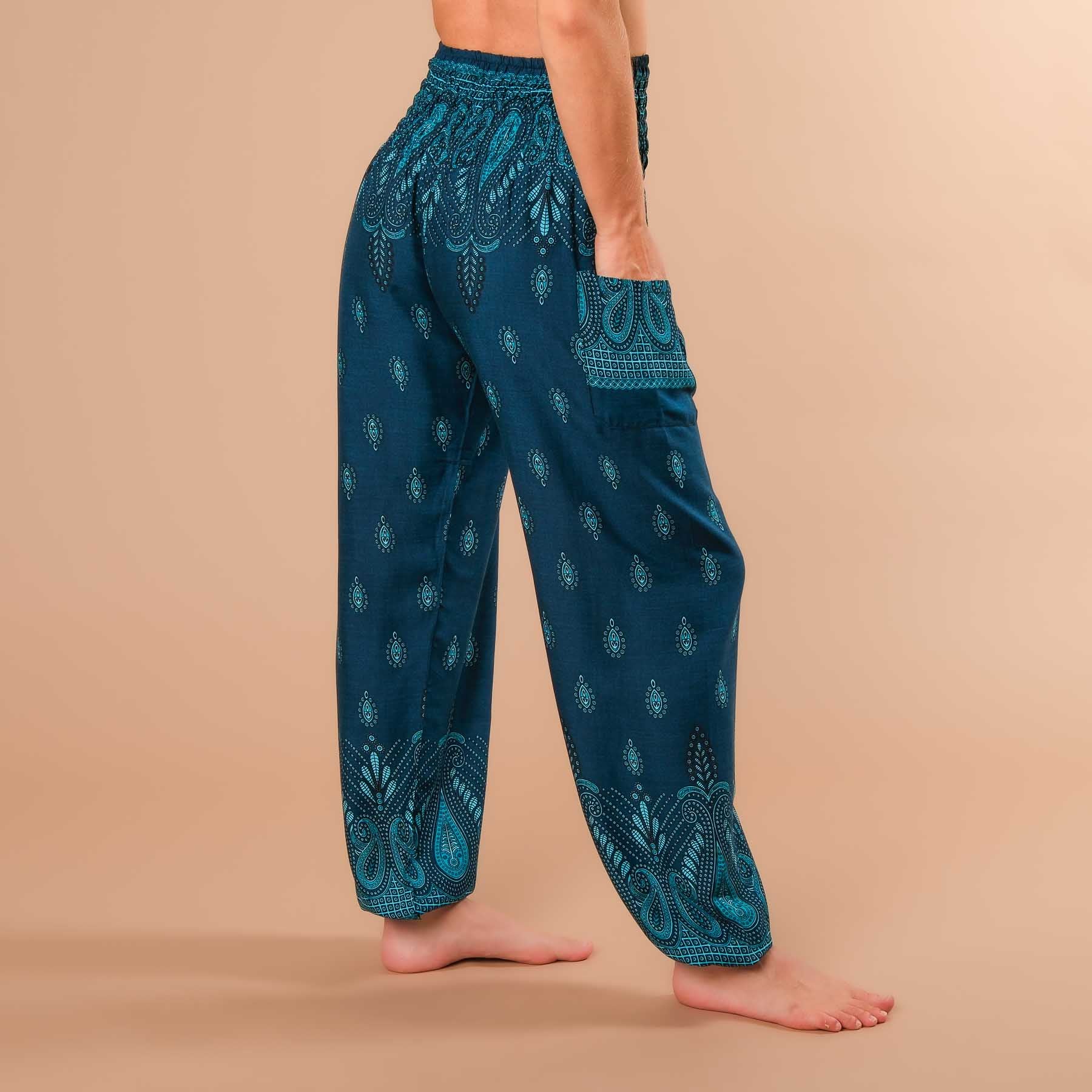 Pantalon de yoga harem Bliss pétrole