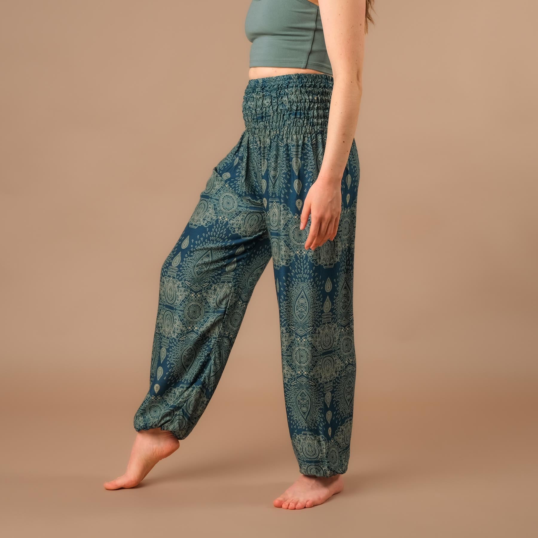 Pantalon de yoga harem Dream pétrole
