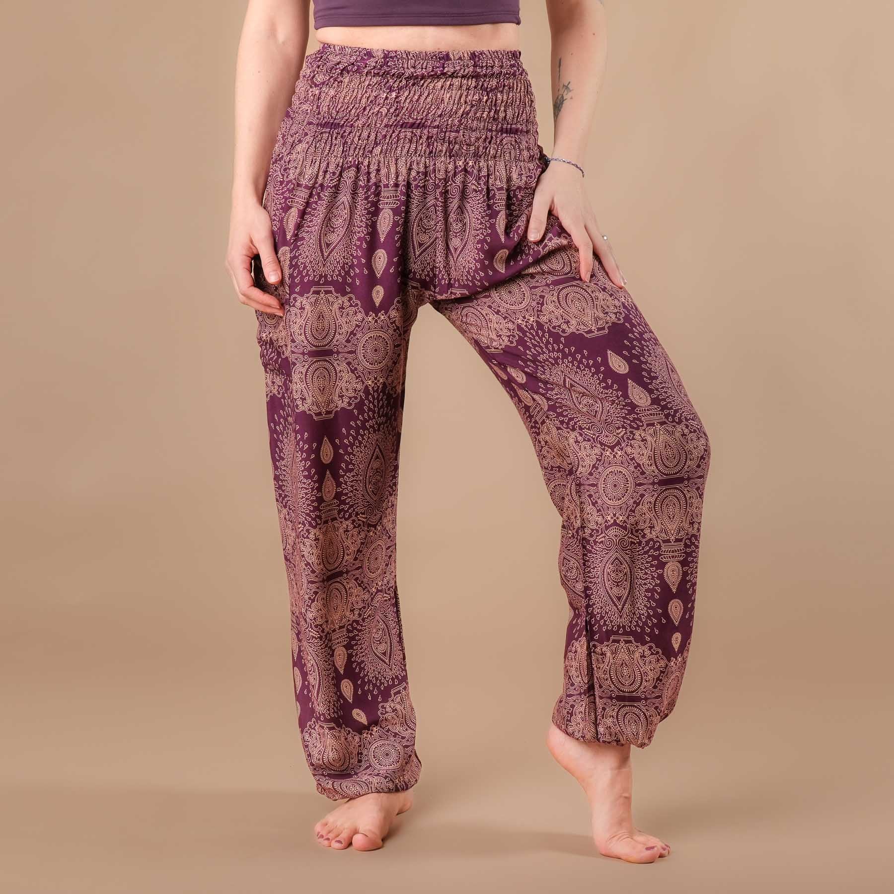 Pantalon de yoga harem Dream plum