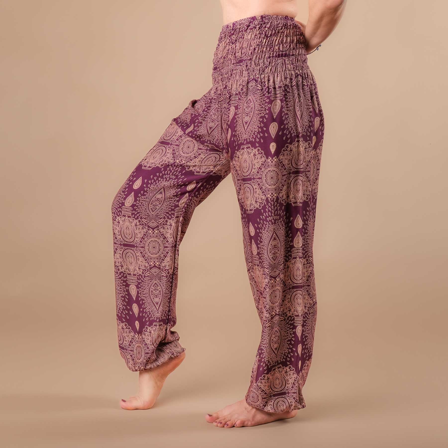Pantalon de yoga harem Dream plum