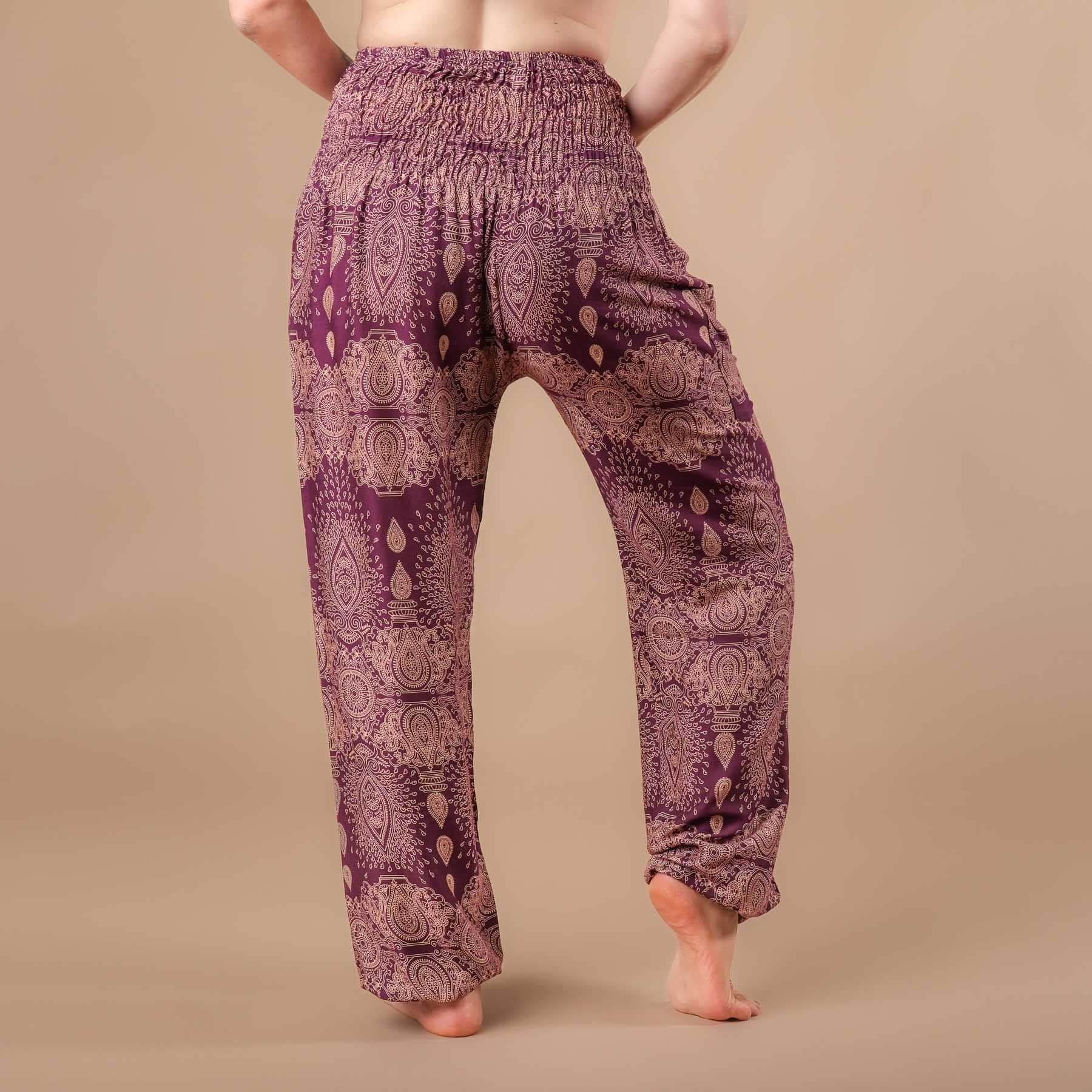Pantalon de yoga harem Dream plum
