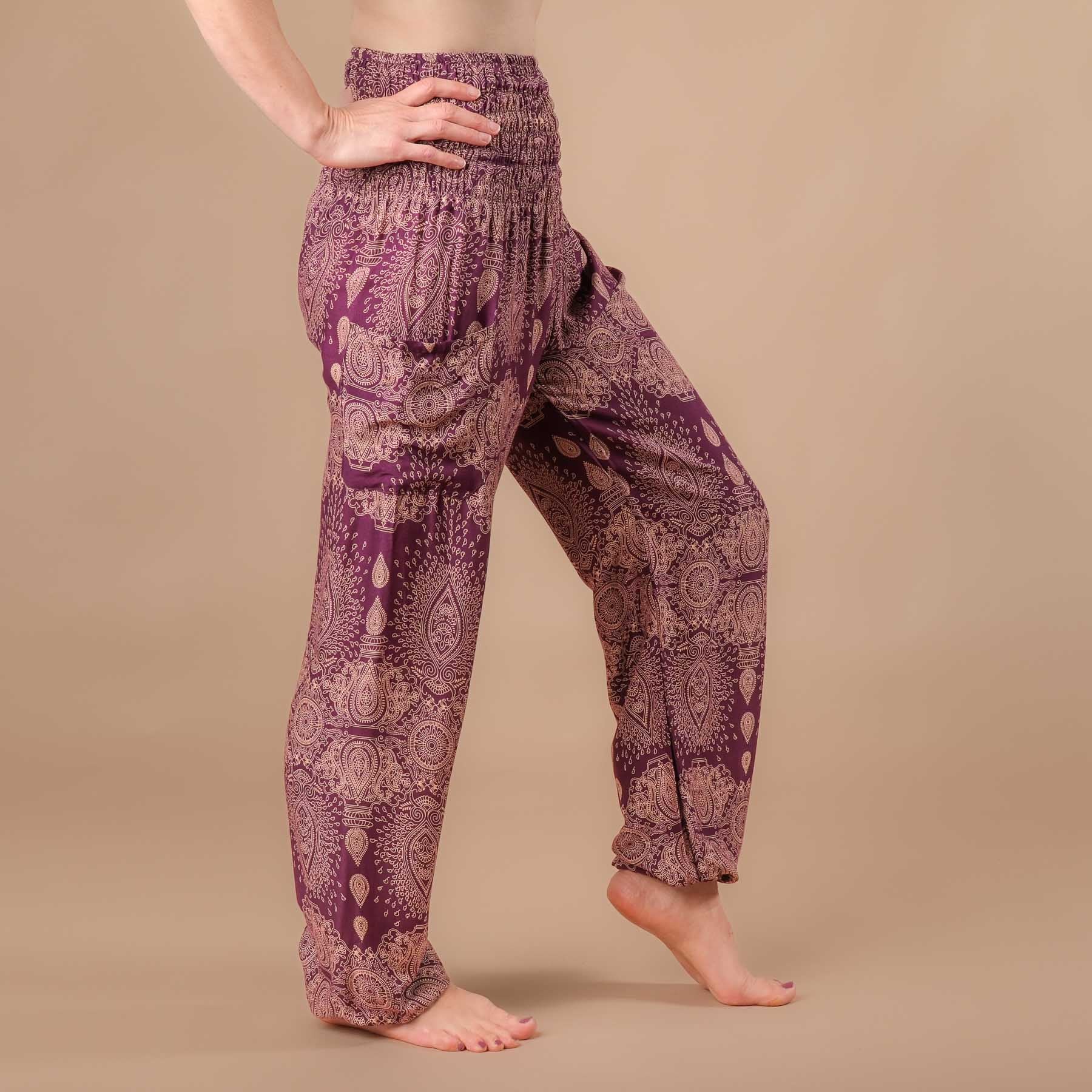 Pantalon de yoga harem Dream plum