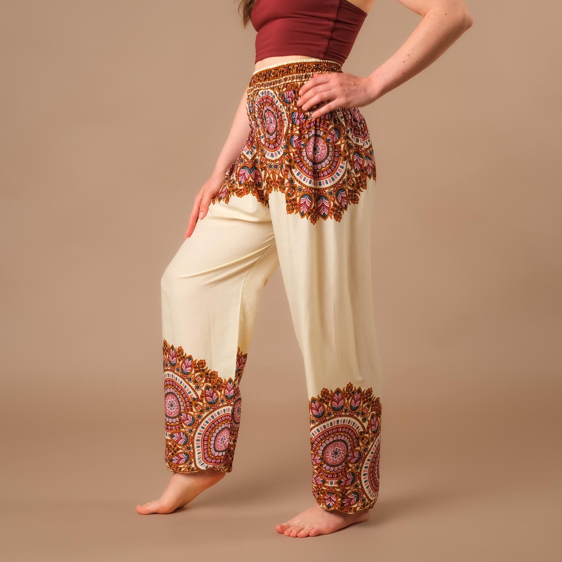 Pantalon de yoga harem Jaipur Boho Pants écru