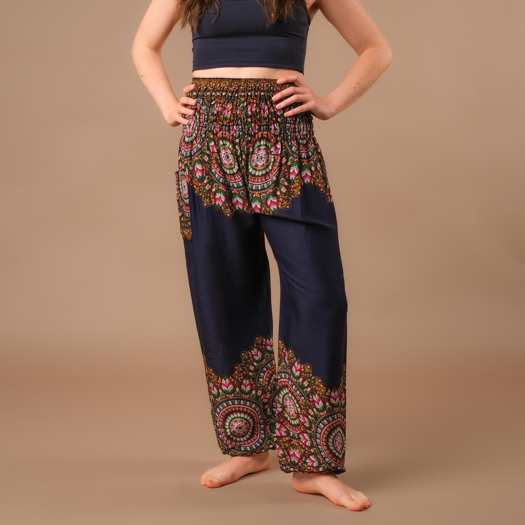 Pantalon de yoga harem Jaipur Boho Pants navy