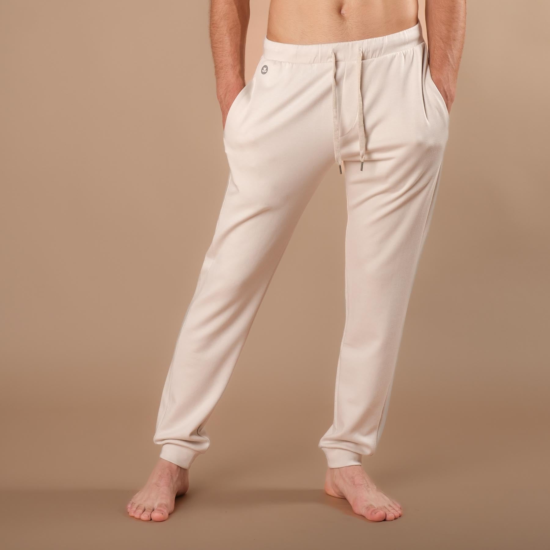 Pantalon de yoga pour hommes Sweatpants écru