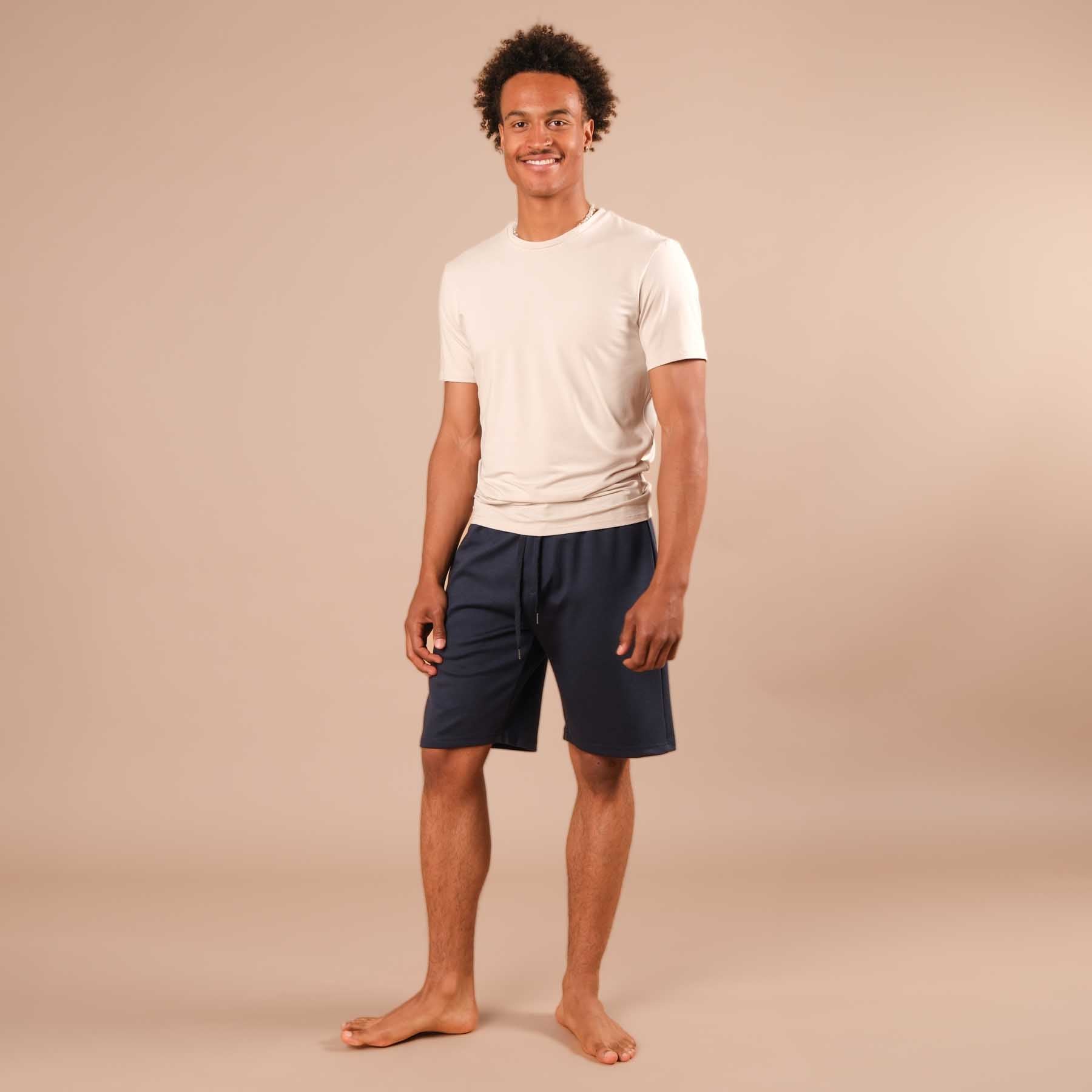 Short de yoga homme navy