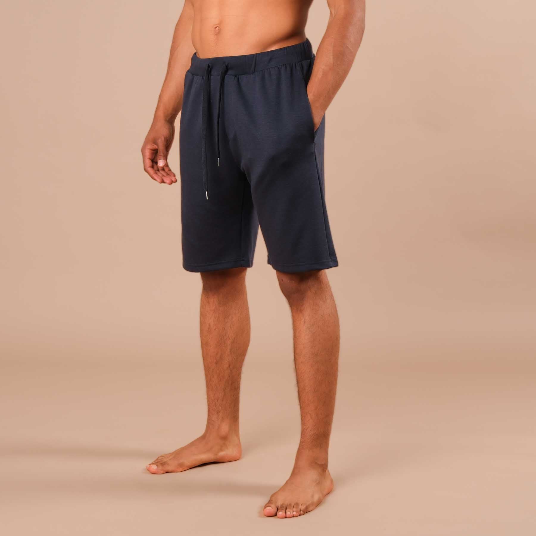 Short de yoga homme navy
