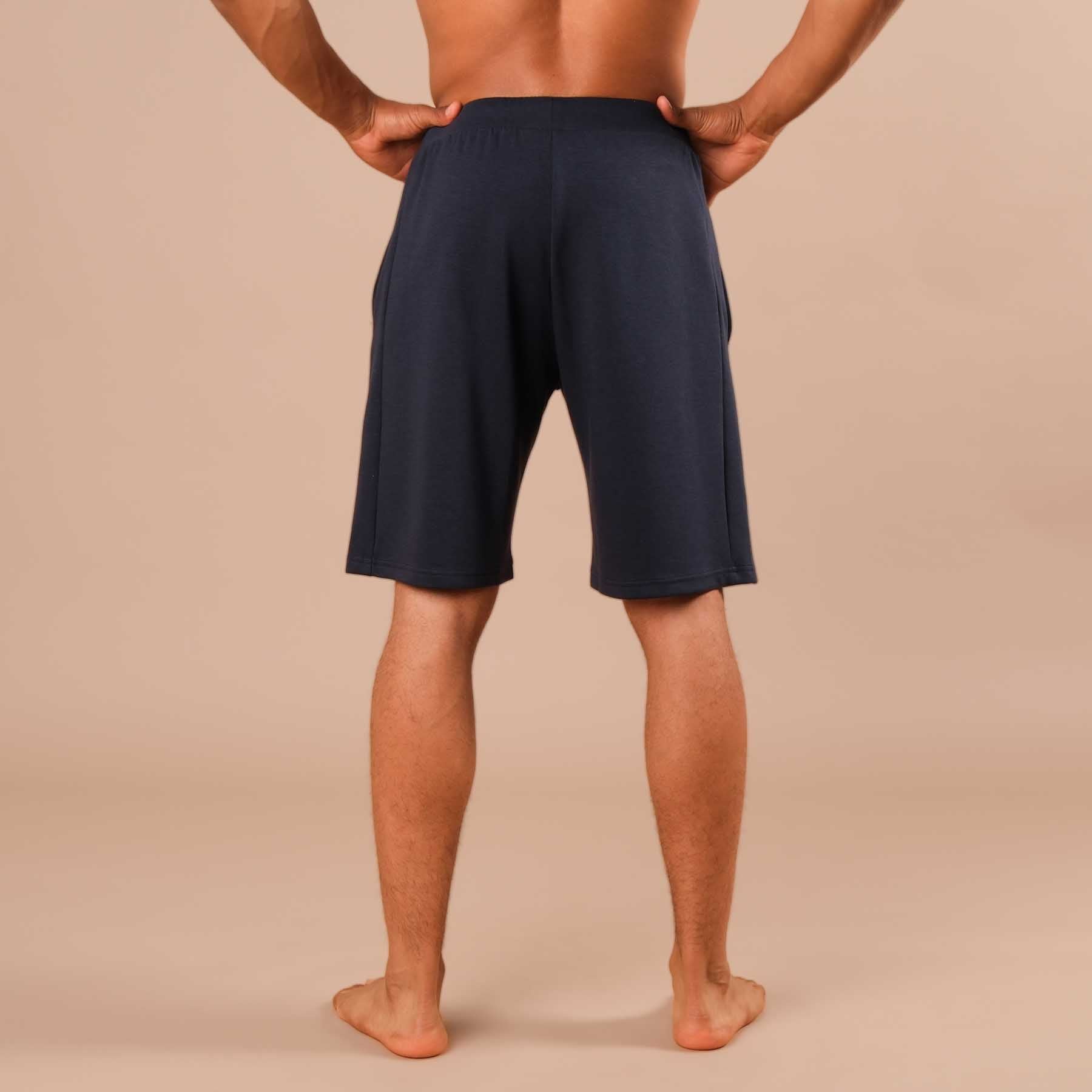 Short de yoga homme navy