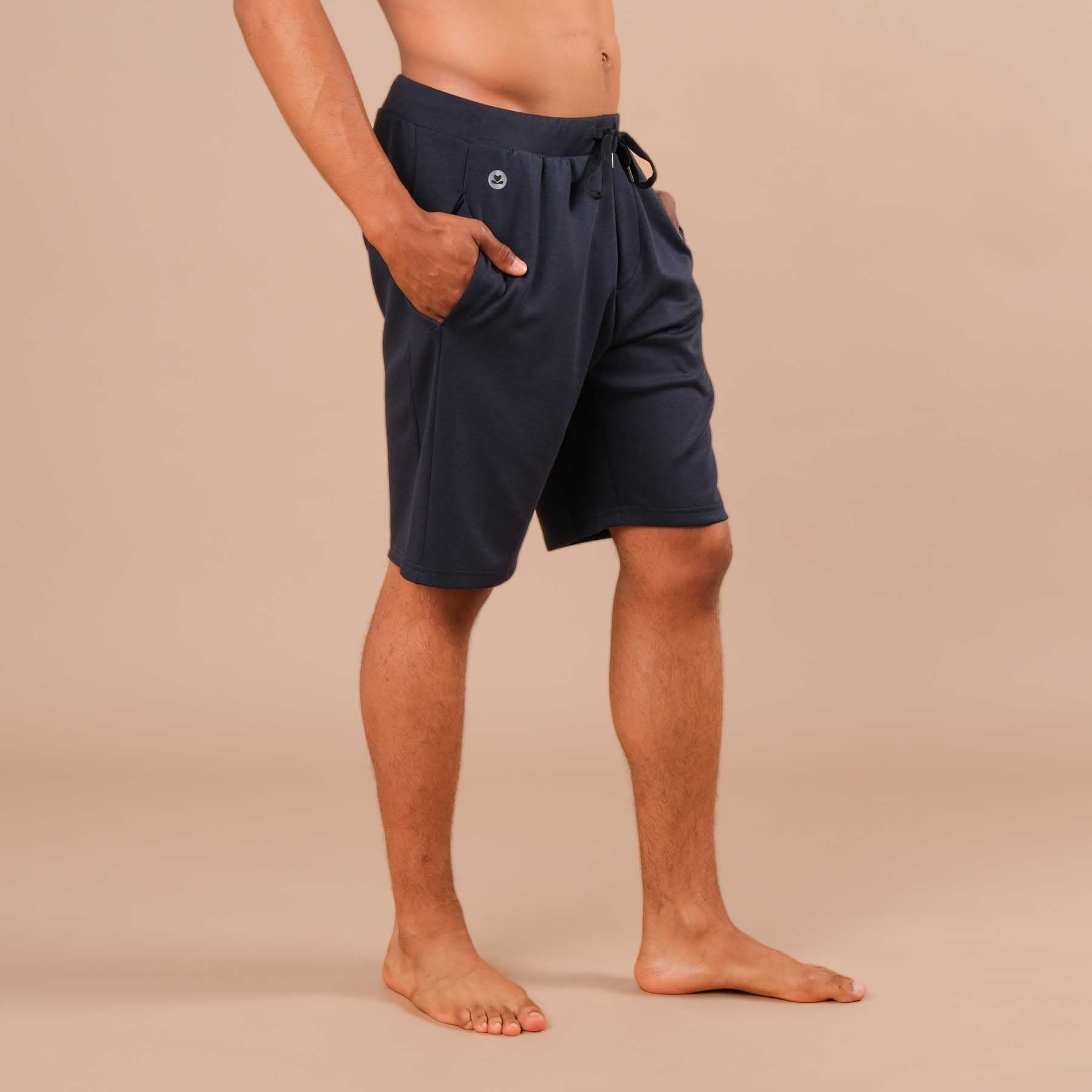 Short de yoga homme navy