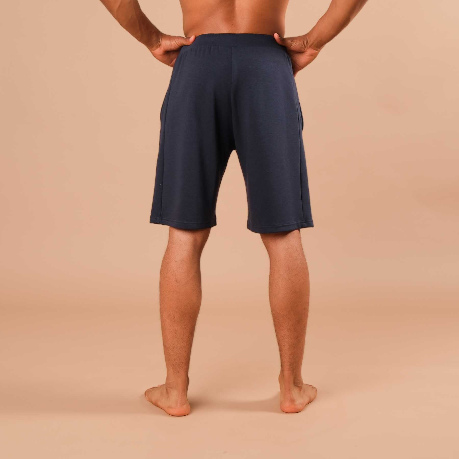 Short de yoga homme navy