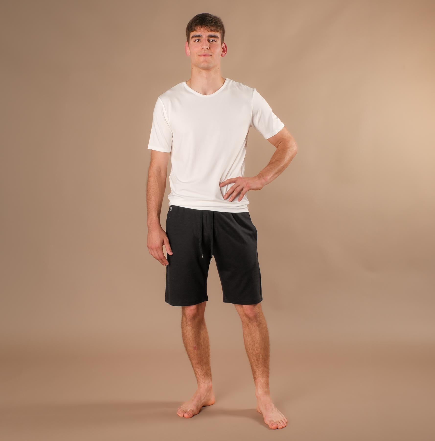 Short de yoga pour homme noir