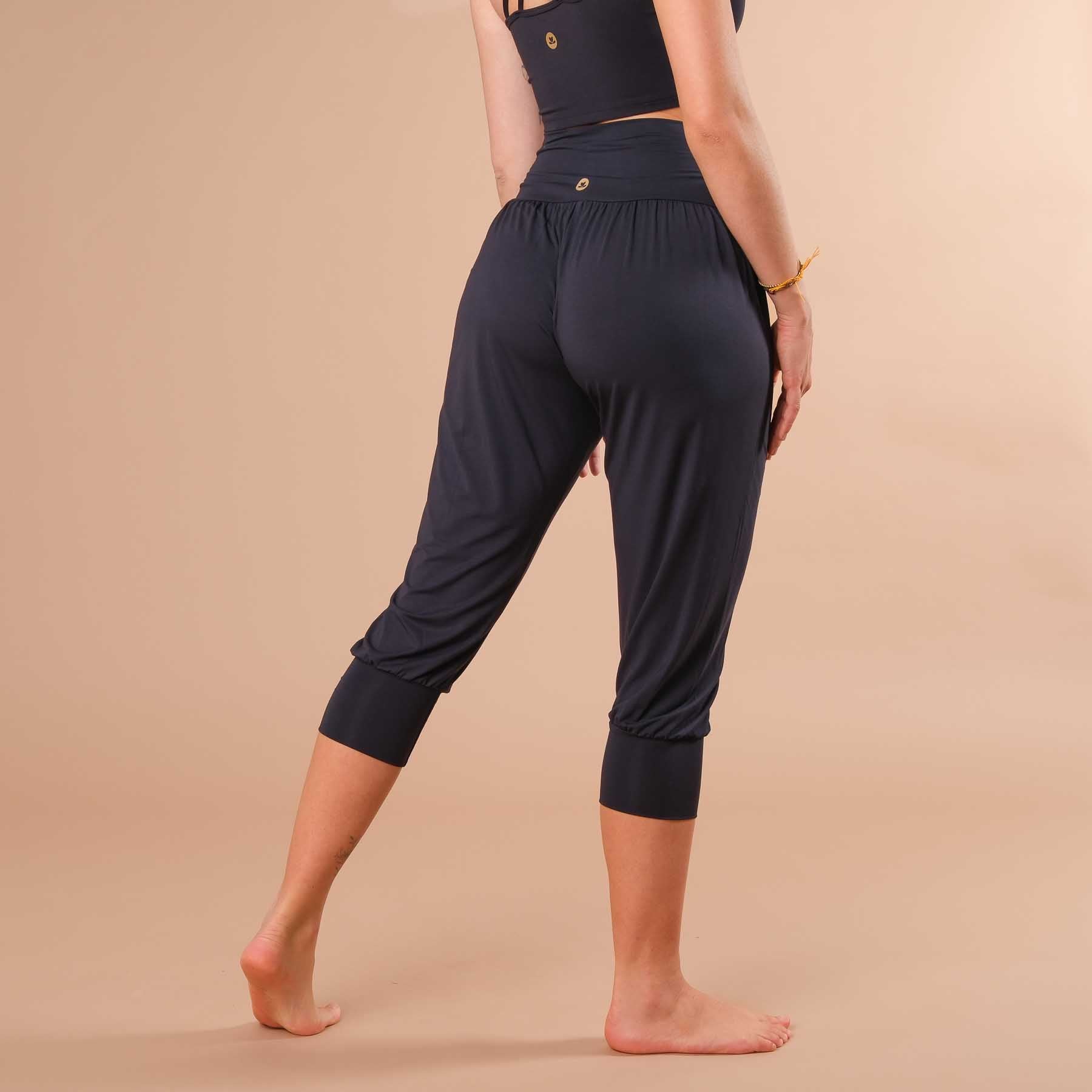Pantalon de yoga Goa 3/4 (Capri) navy