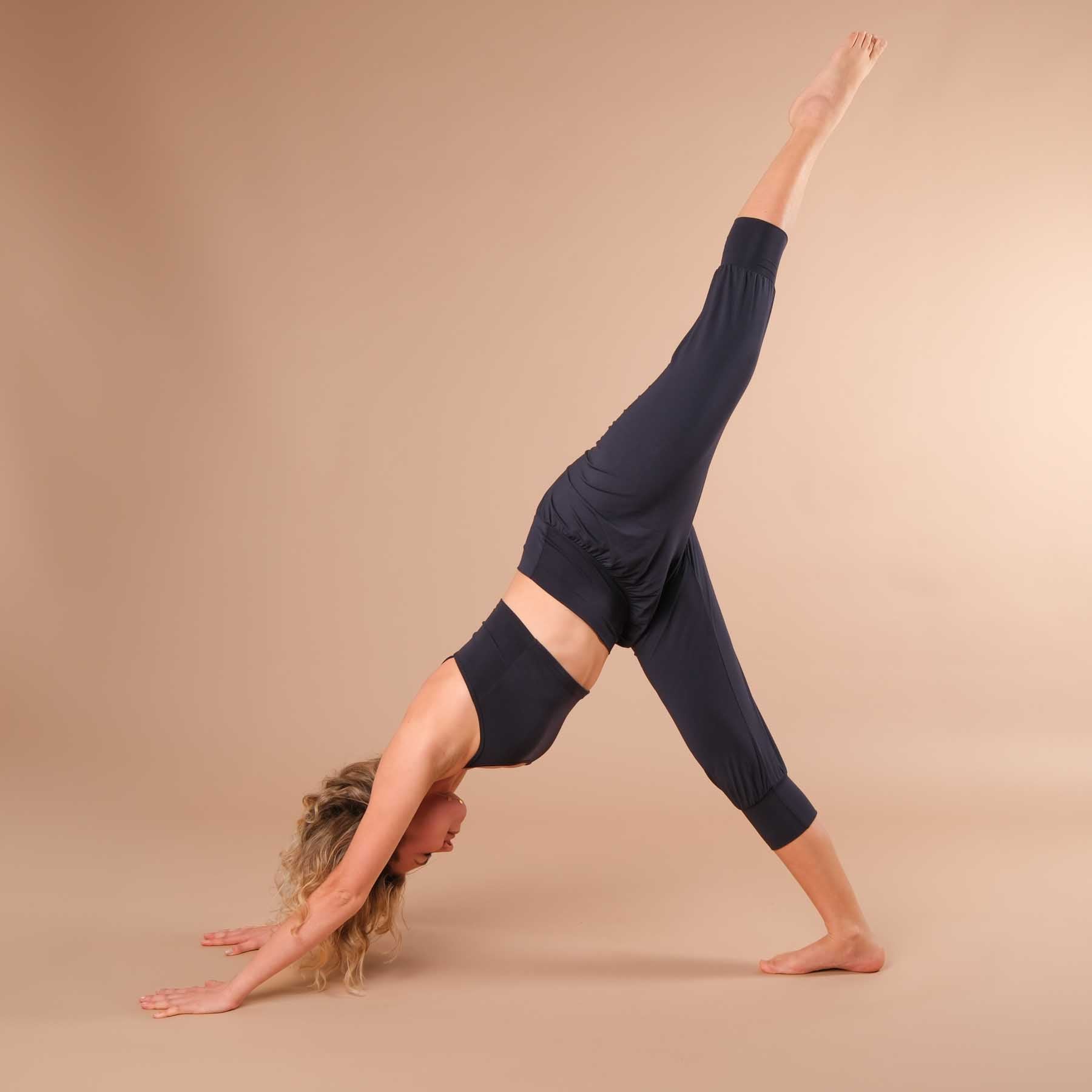 Pantalon de yoga Goa 3/4 (Capri) navy