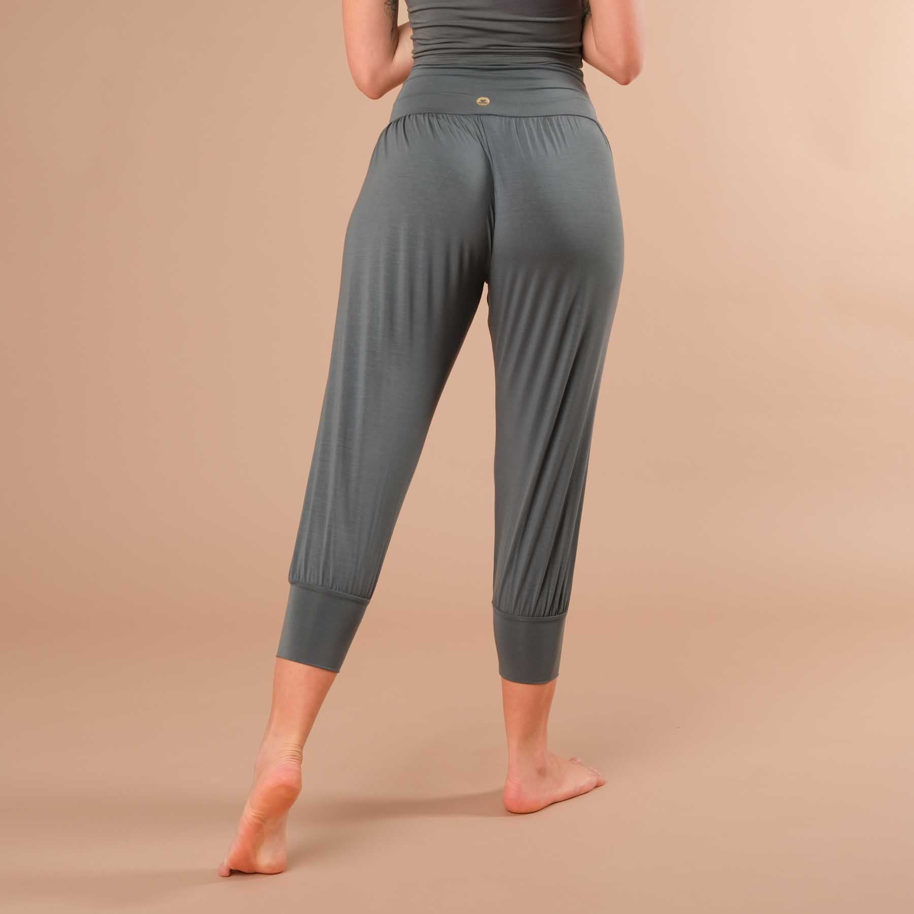 Pantalon de Yoga Goa 3/4 (Capri) émeraude