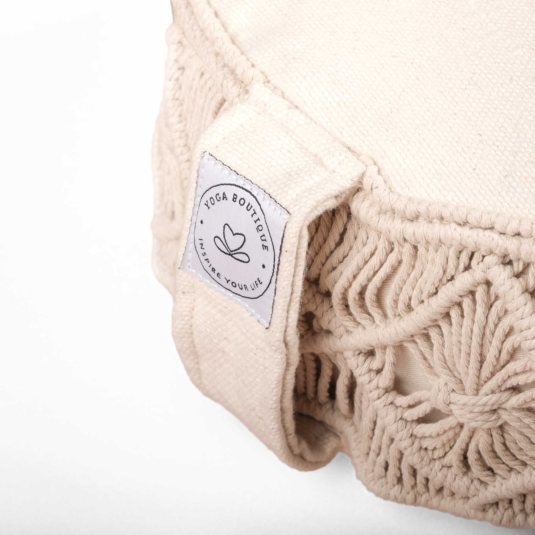 Coussin de méditation macramé