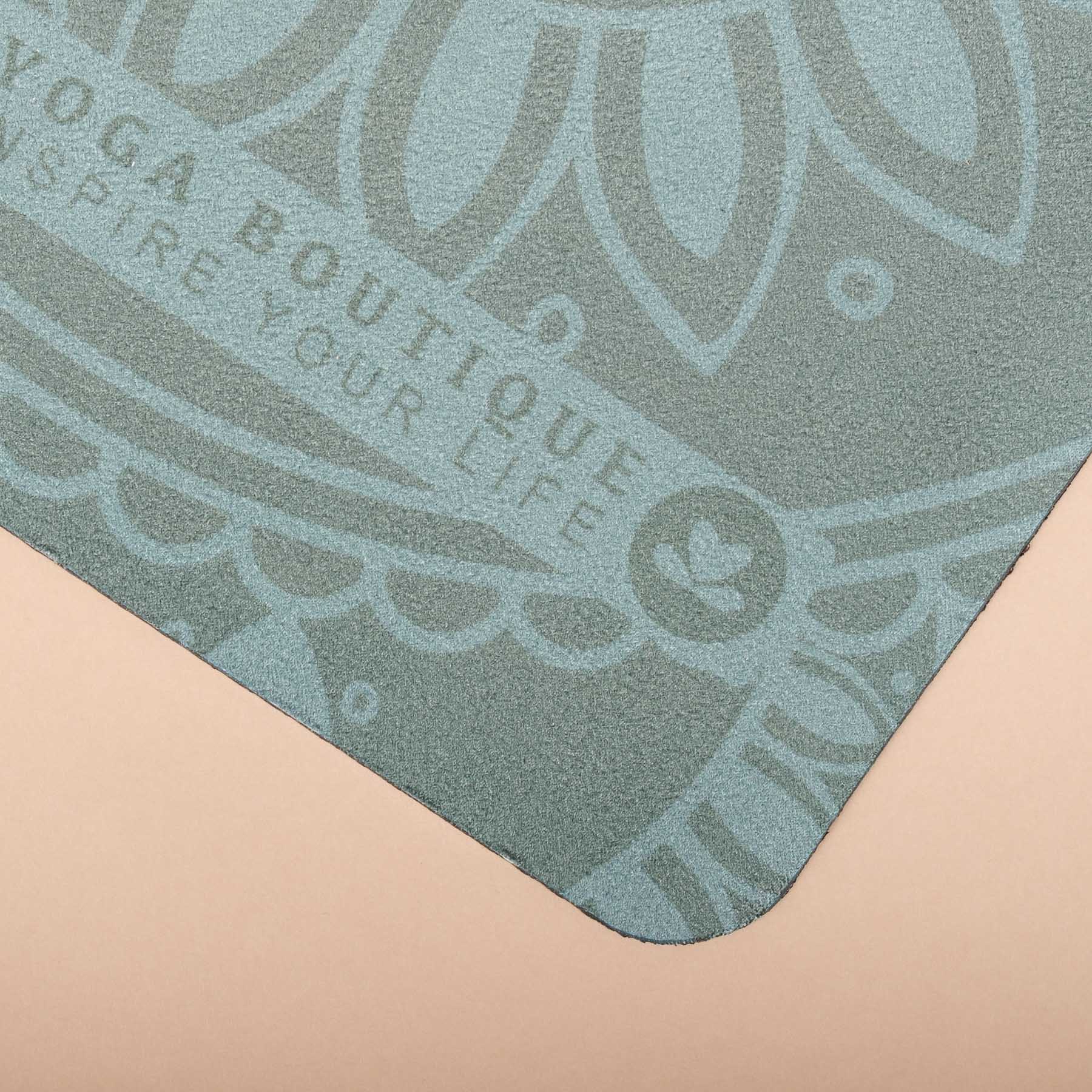 Tapis de voyage - Tapis de yoga Mandala vert sapin