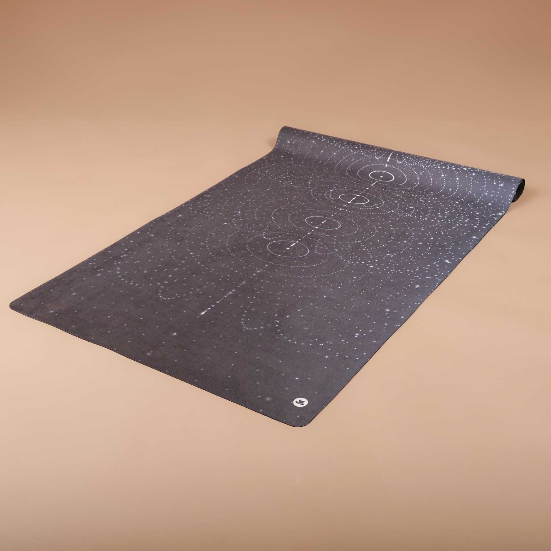 Tapis de voyage - Tapis de yoga Stellar noir pliable et lavable