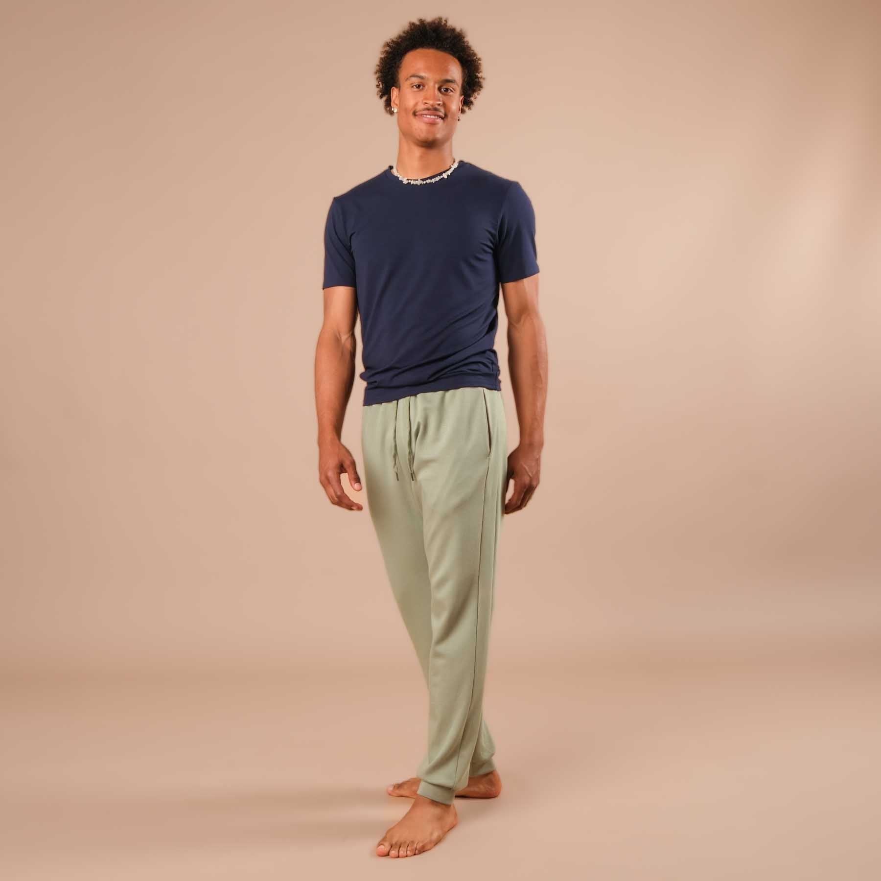 Shirt de yoga homme Classy manches courtes marine