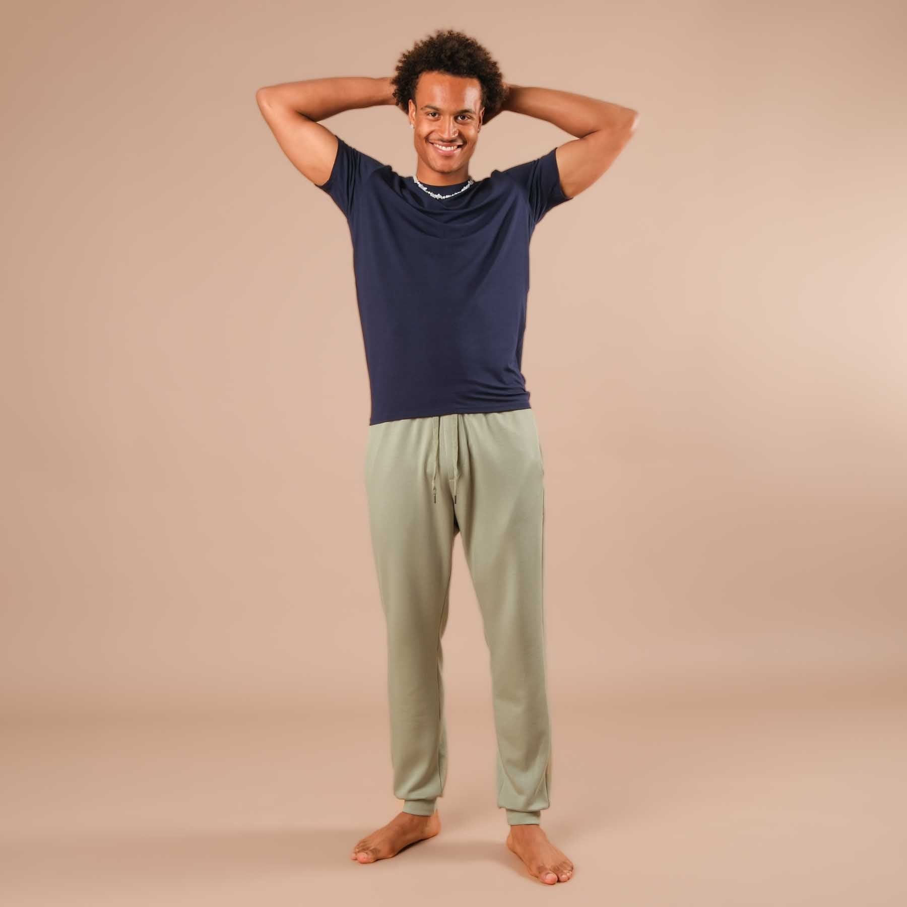 Shirt de yoga homme Classy manches courtes marine