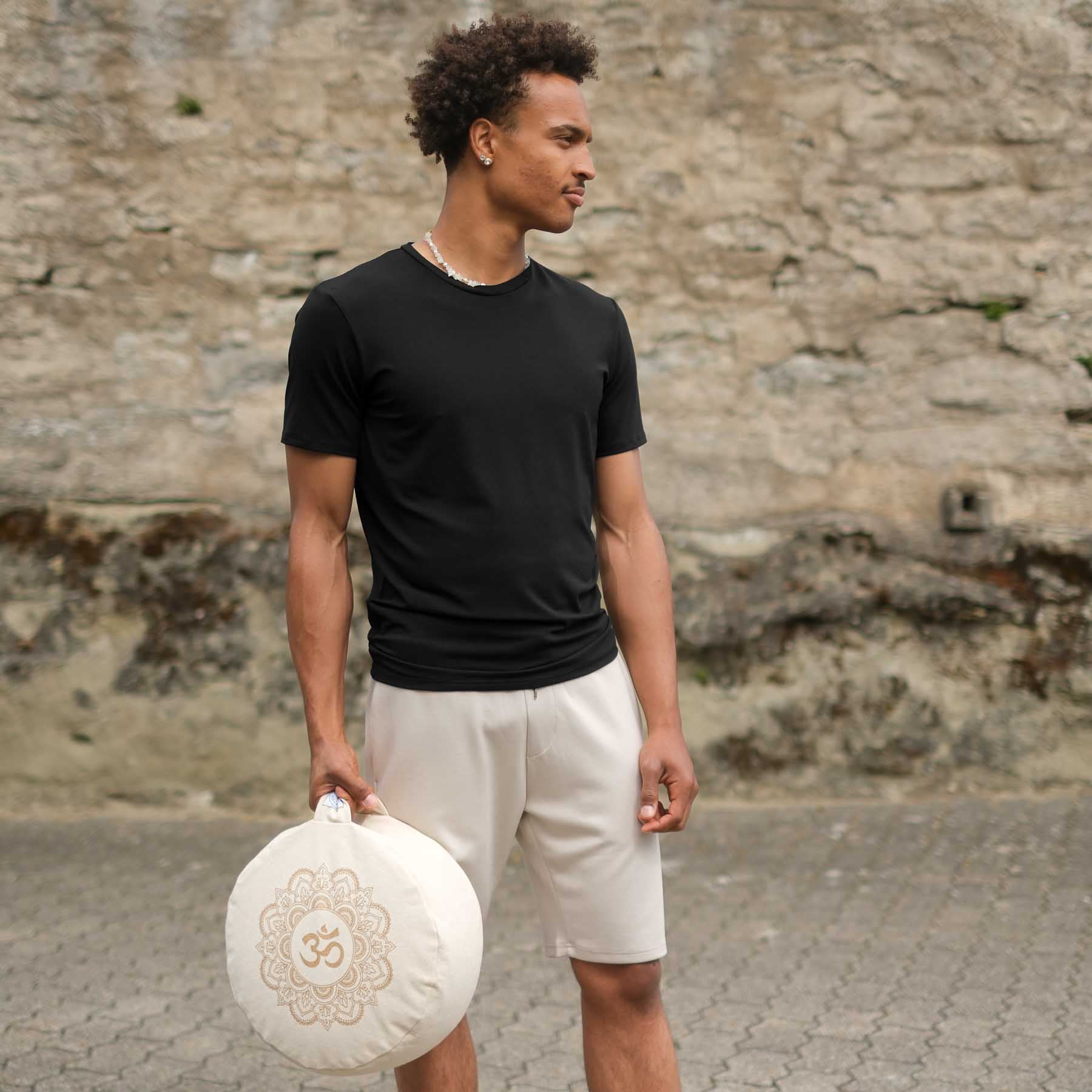 Shirt de yoga pour hommes Classy à manches courtes noir