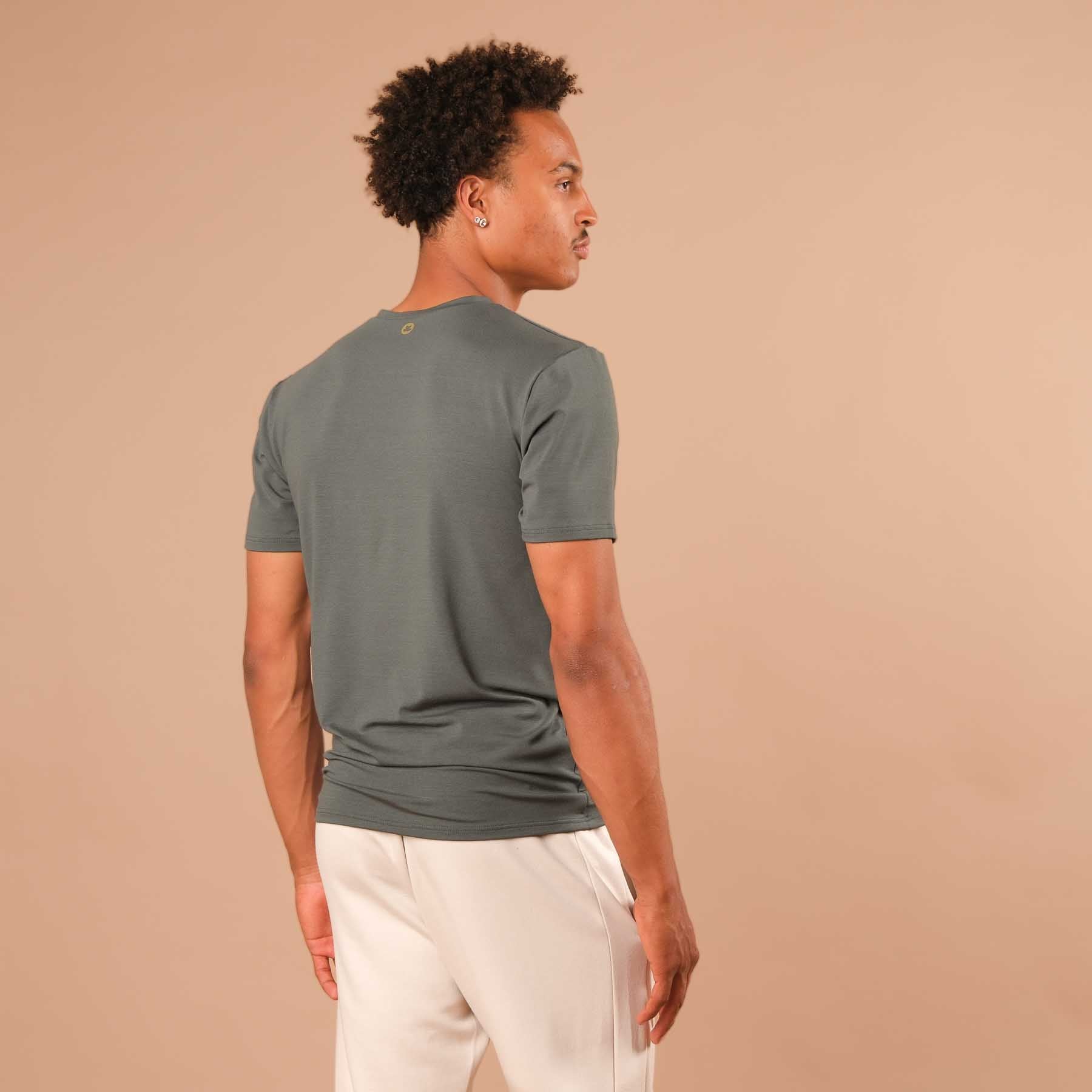 Shirt de yoga homme Classy manches courtes émeraude