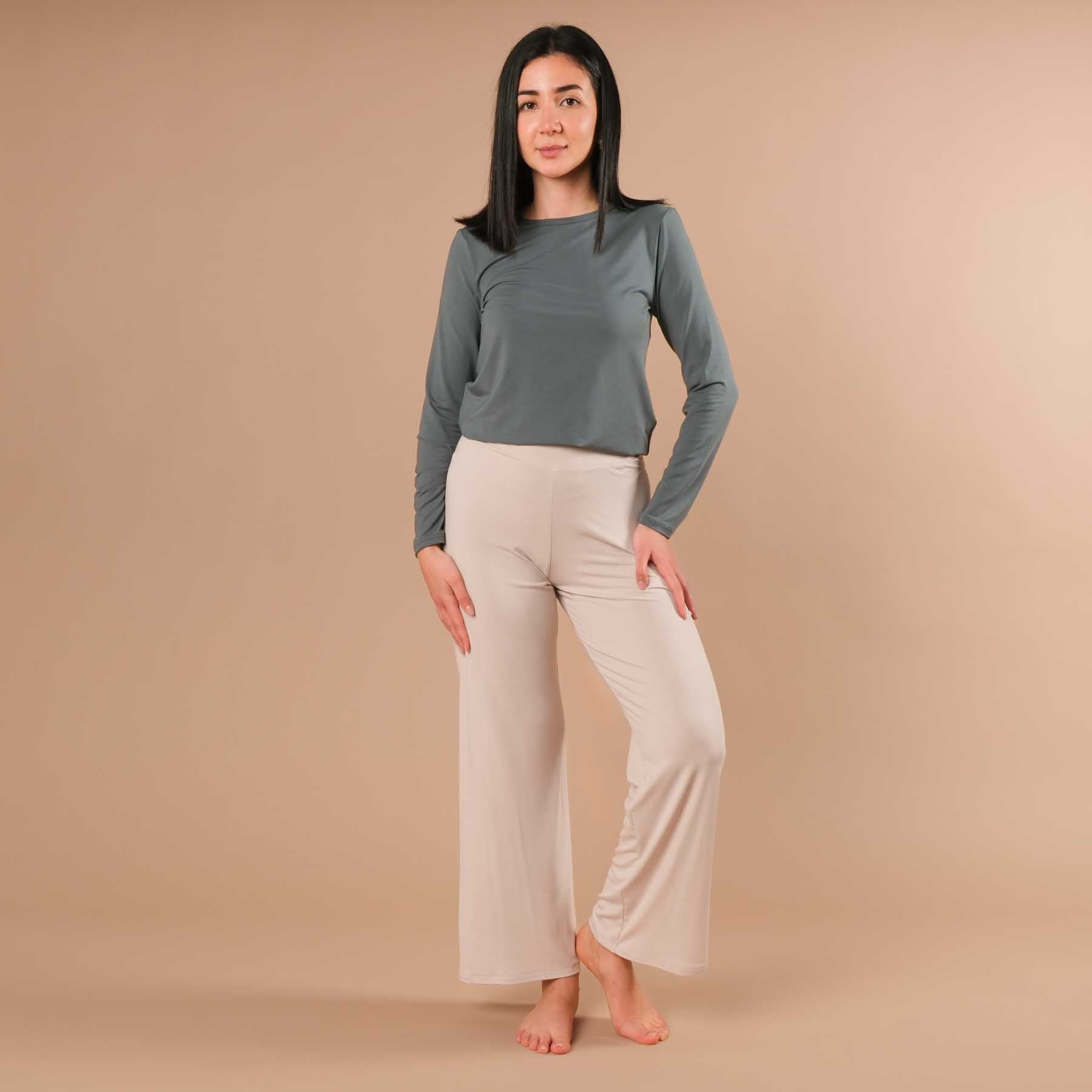 Yoga Shirt Comfy manches longues émeraude