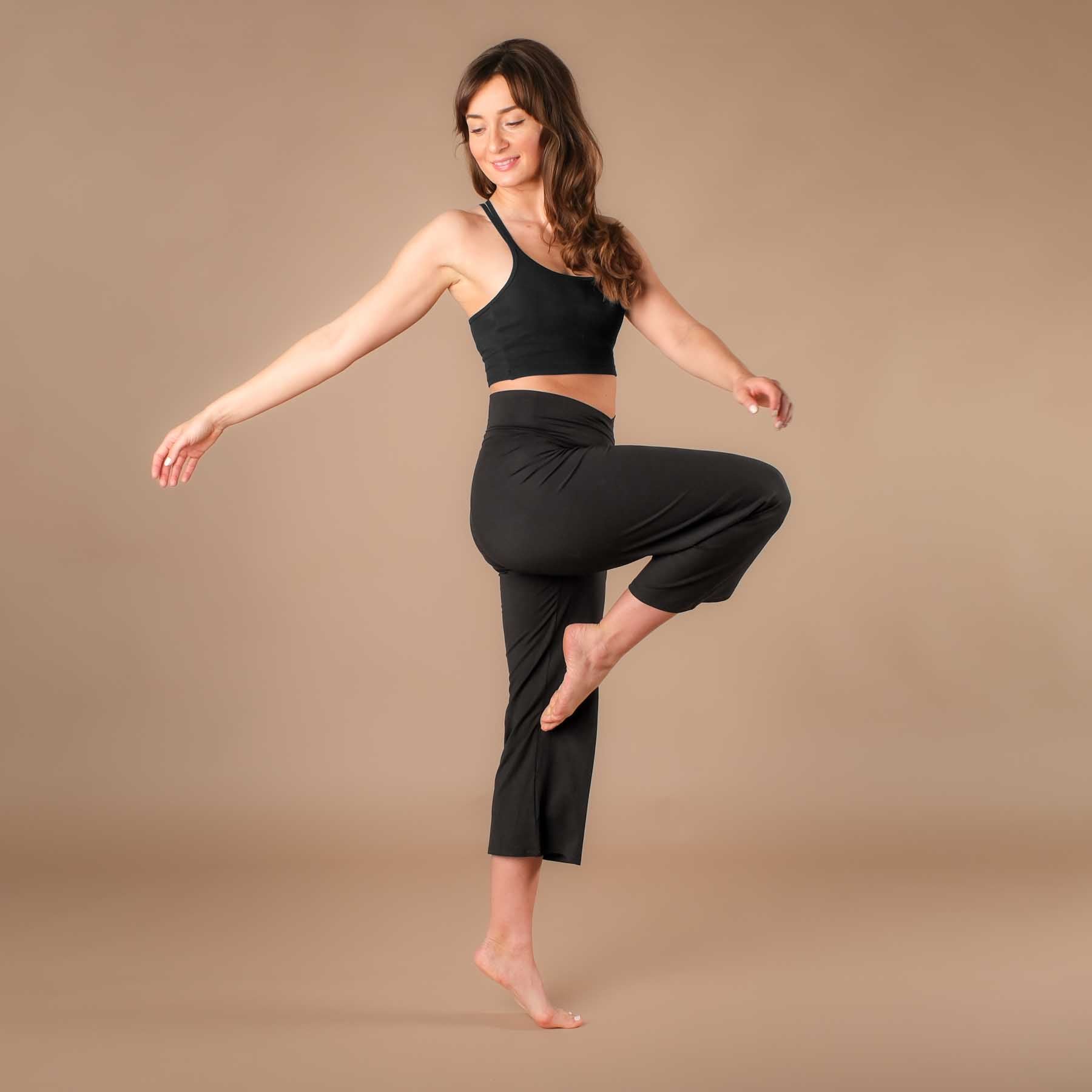 Culotte d'été de yoga Comfy noire
