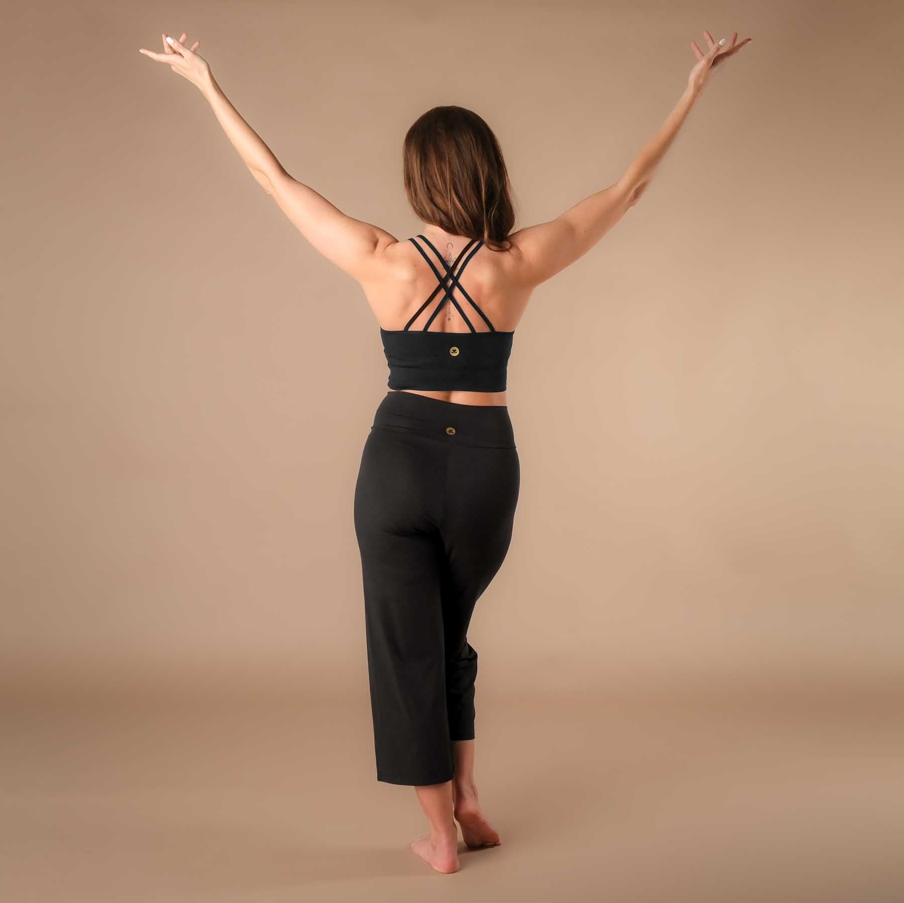 Culotte d'été de yoga Comfy noire