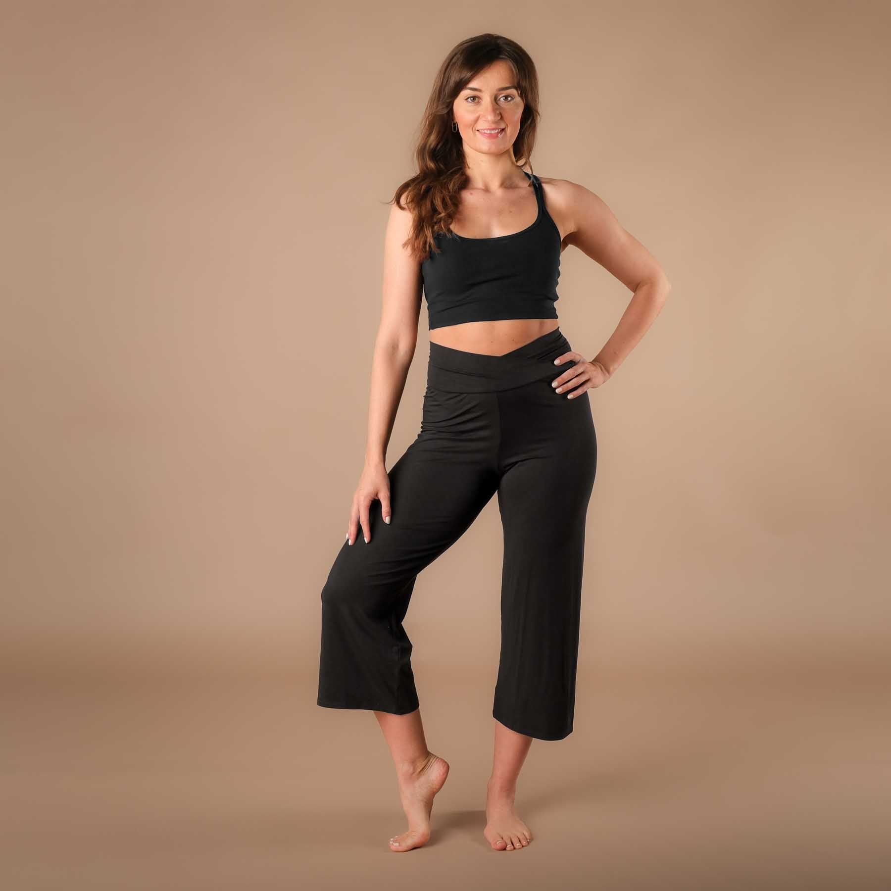 Culotte d'été de yoga Comfy noire