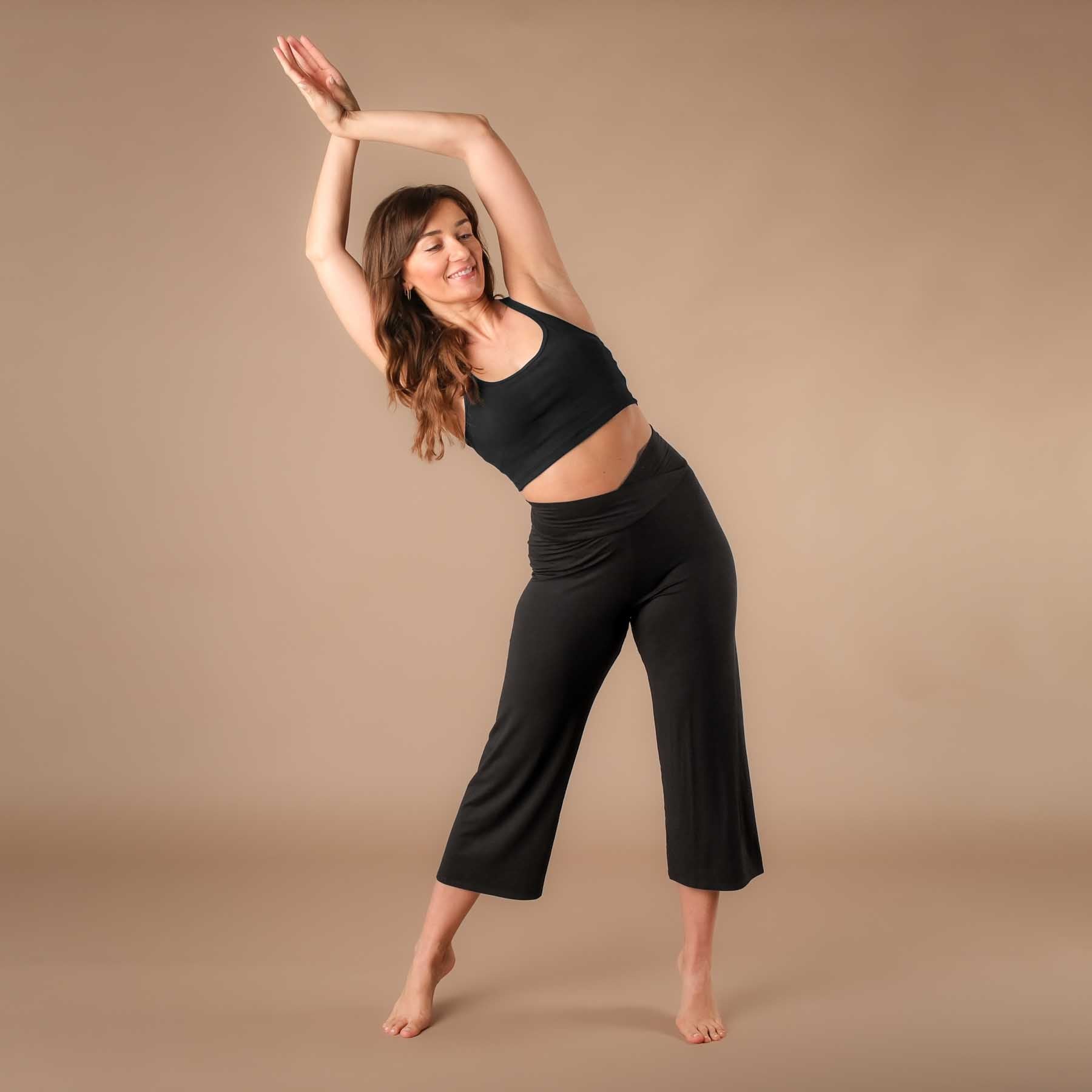 Culotte d'été de yoga Comfy noire