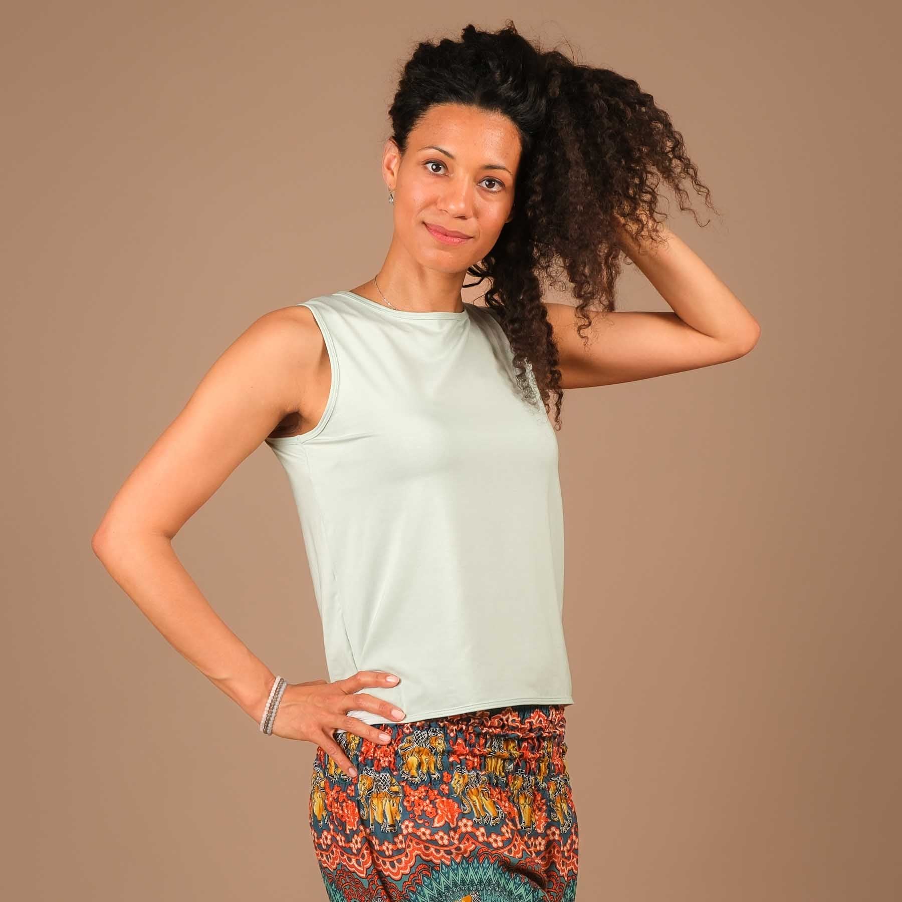 Débardeur Comfy largement fabriqué de manière durable en Suisse menthe