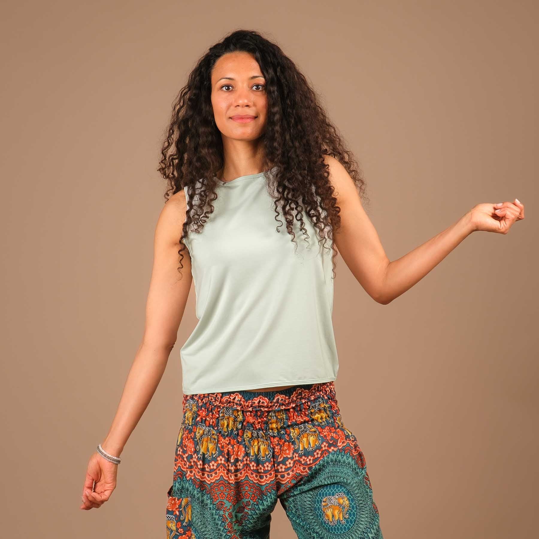 Débardeur Comfy largement fabriqué de manière durable en Suisse menthe