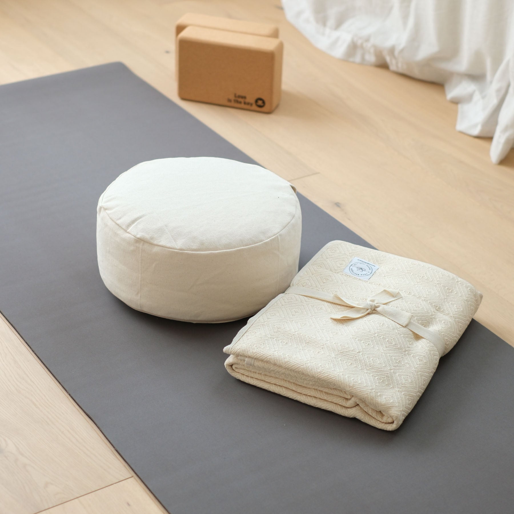 Tapis de yoga EcoGrip caoutchouc naturel FSC anthracite