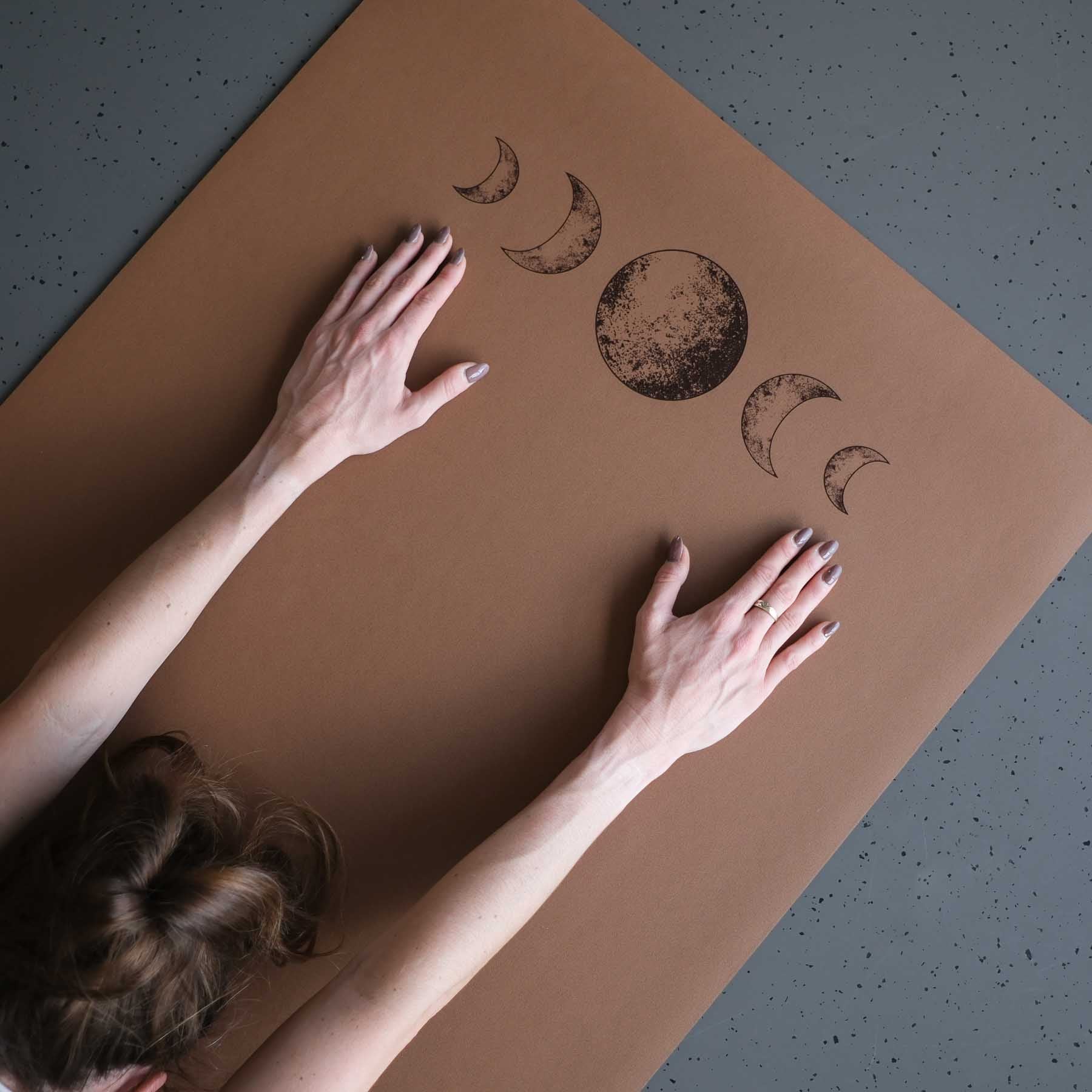 Tapis de yoga SuperGrip très antidérapant en caoutchouc naturel durable de couleur coffee