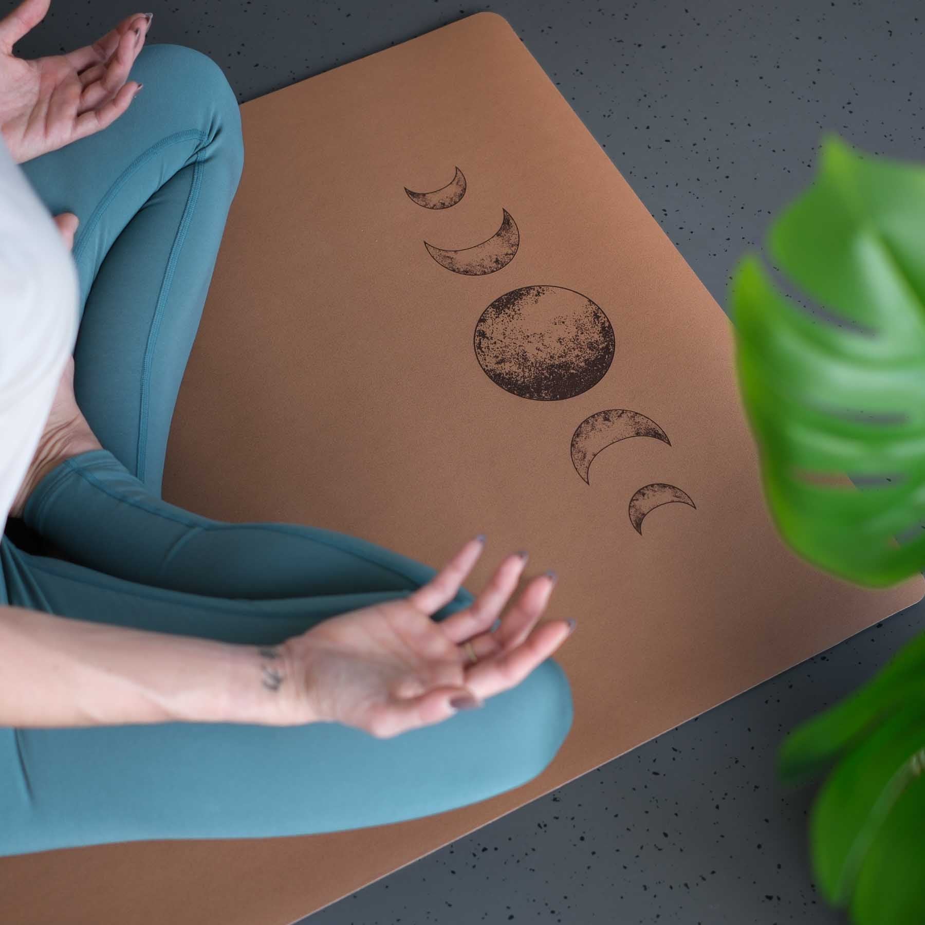 Tapis de yoga SuperGrip très antidérapant en caoutchouc naturel durable de couleur coffee