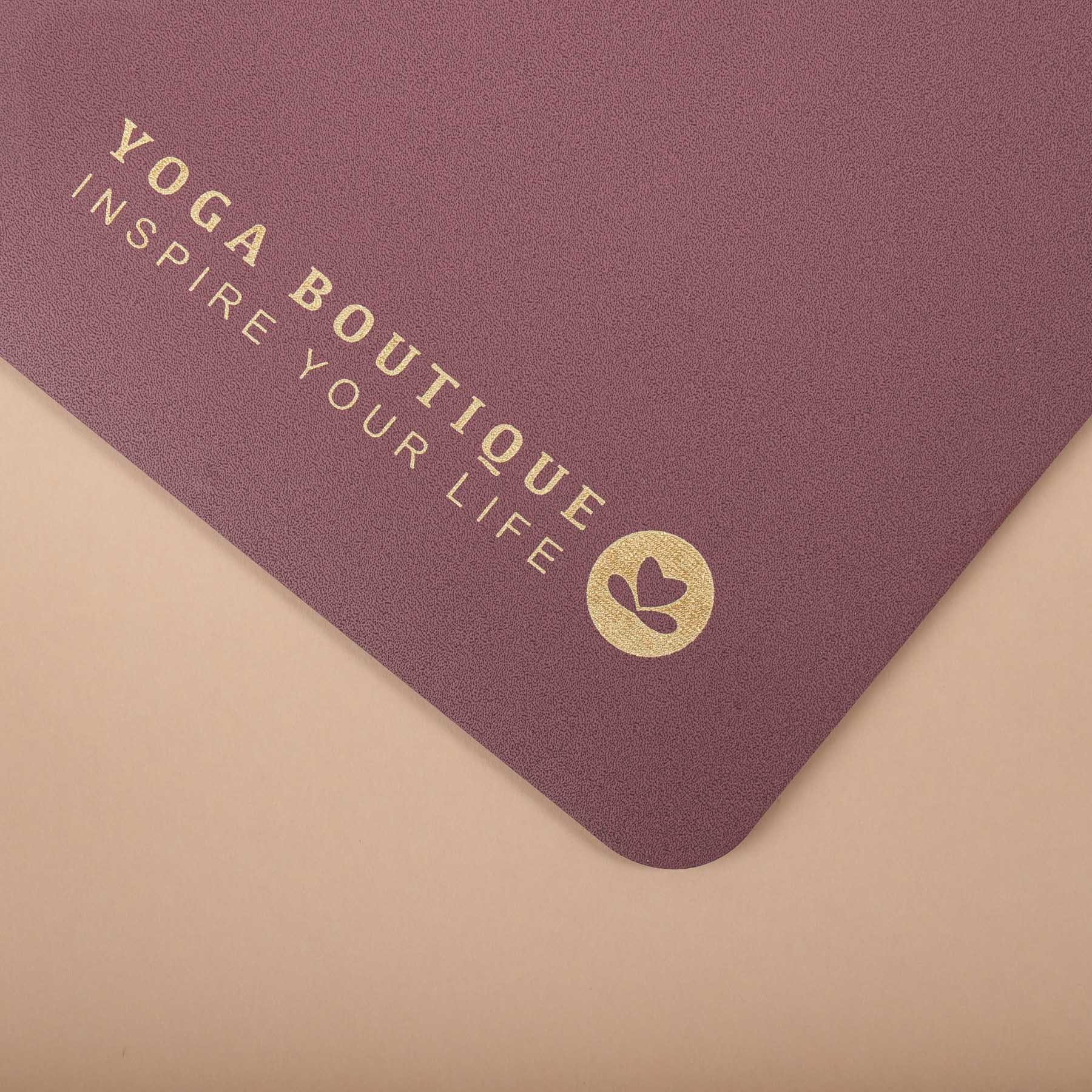 Tapis de yoga SuperGrip 2.0 Mandala Moon super antidérapant en caoutchouc naturel berry