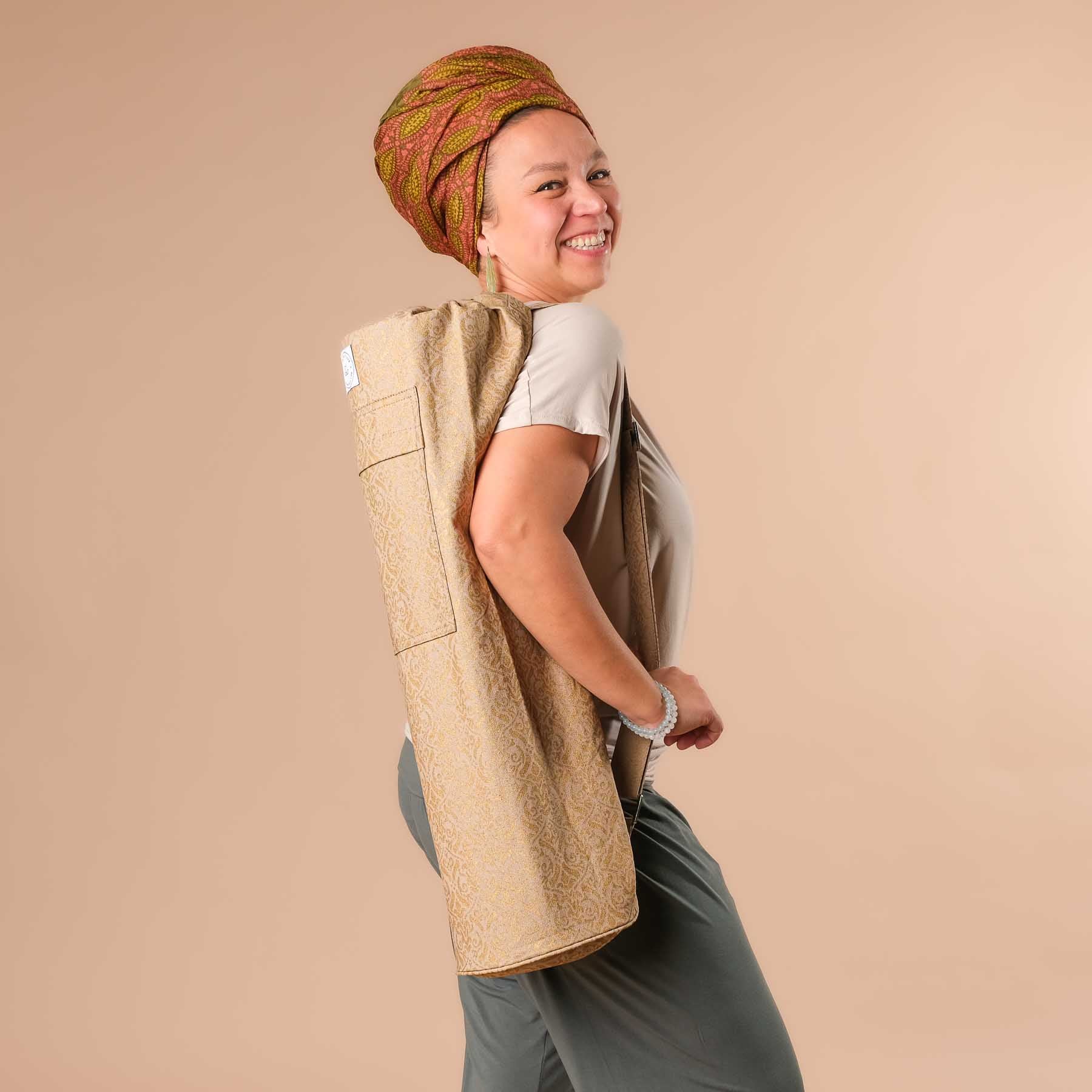 Sac pour matelas de yoga Taj Mahal sable