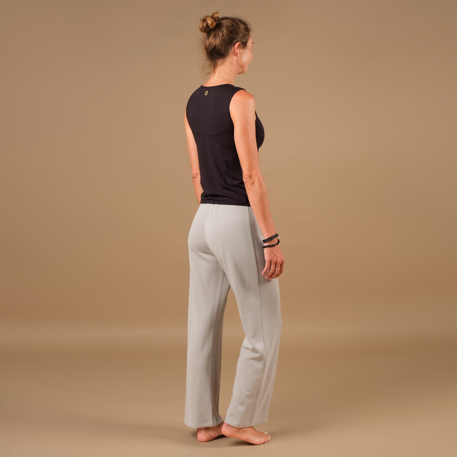 Yoga Culotte pantalon large Cosy Swiss made gris