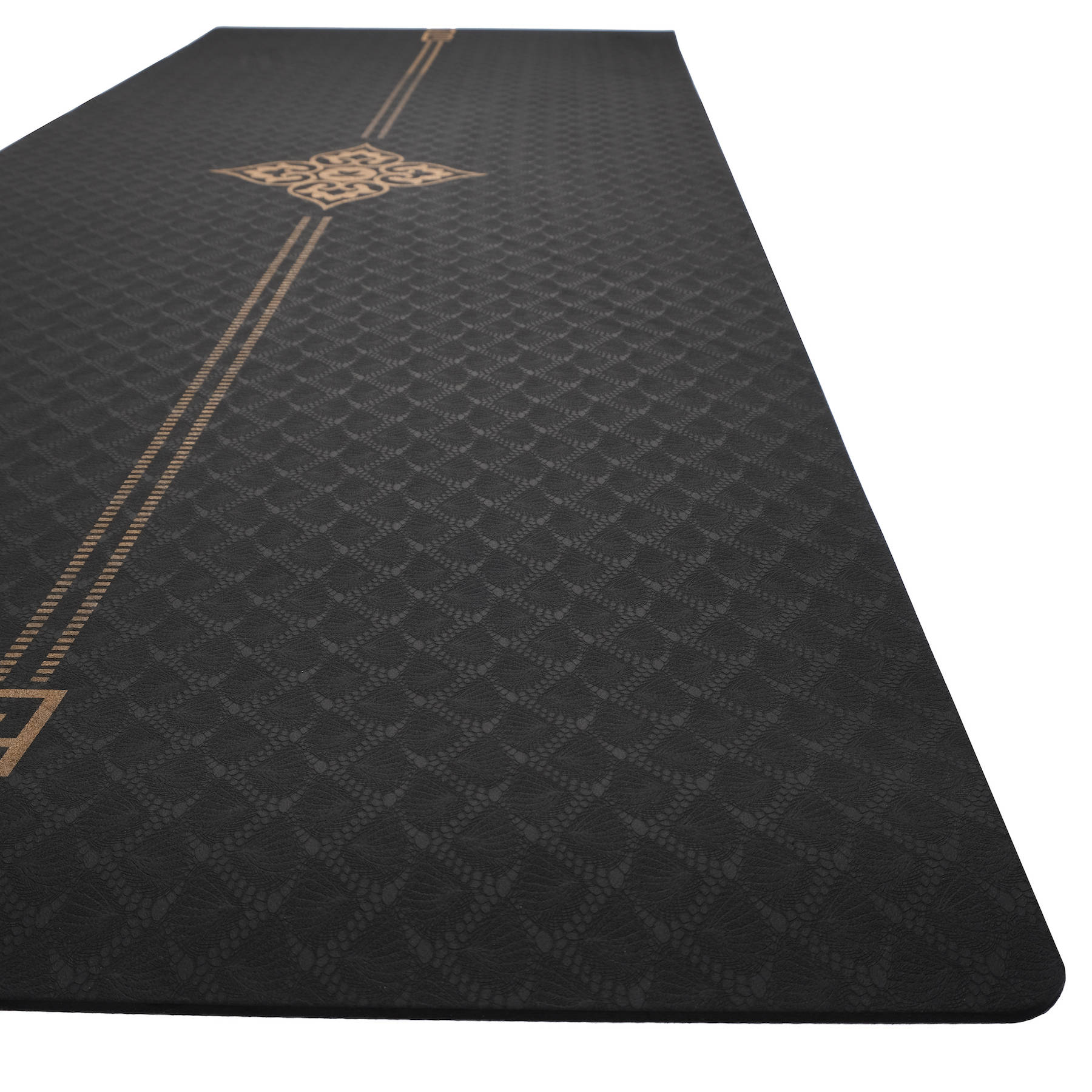 Tapis de yoga TPE gold Print noir