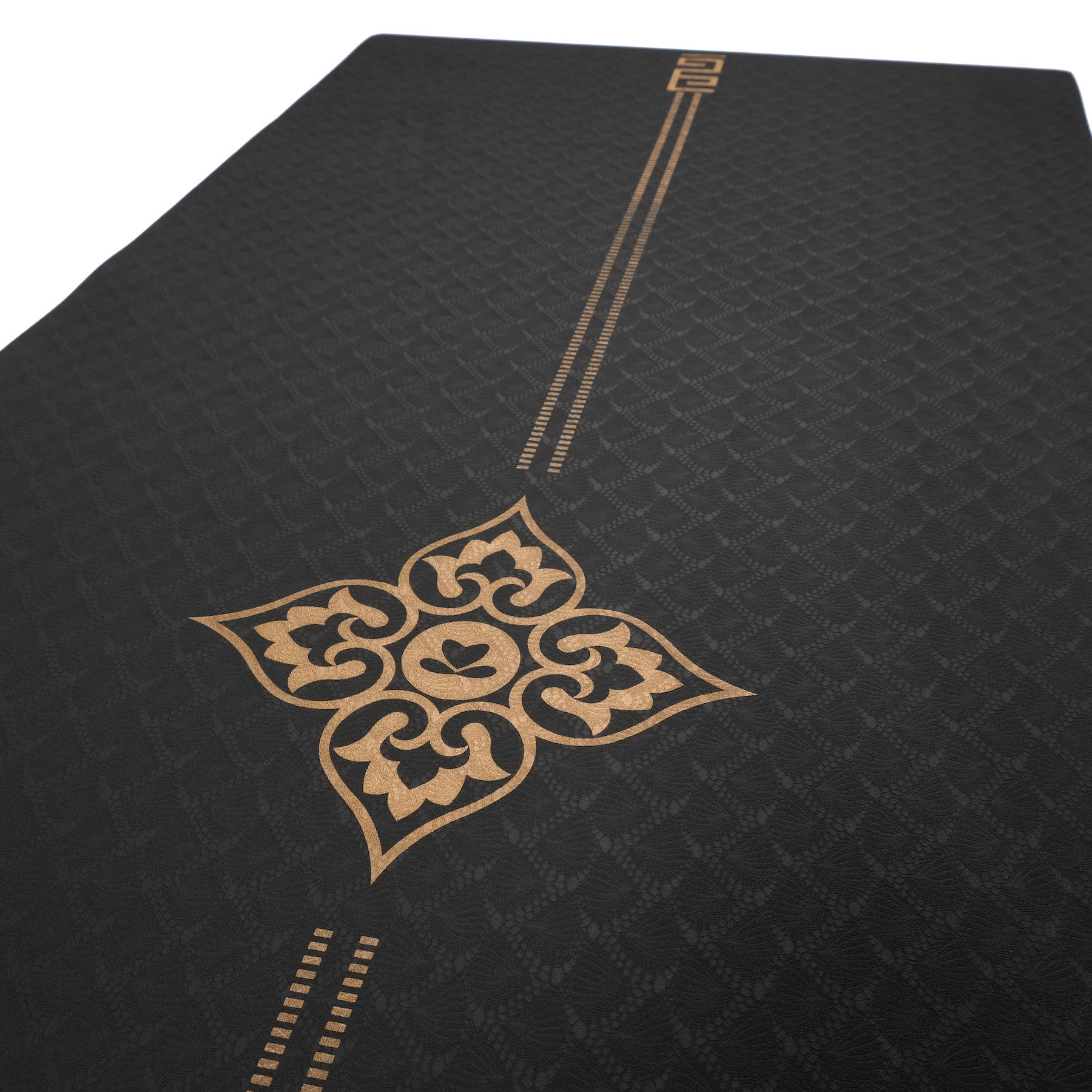 Tapis de yoga TPE gold Print noir