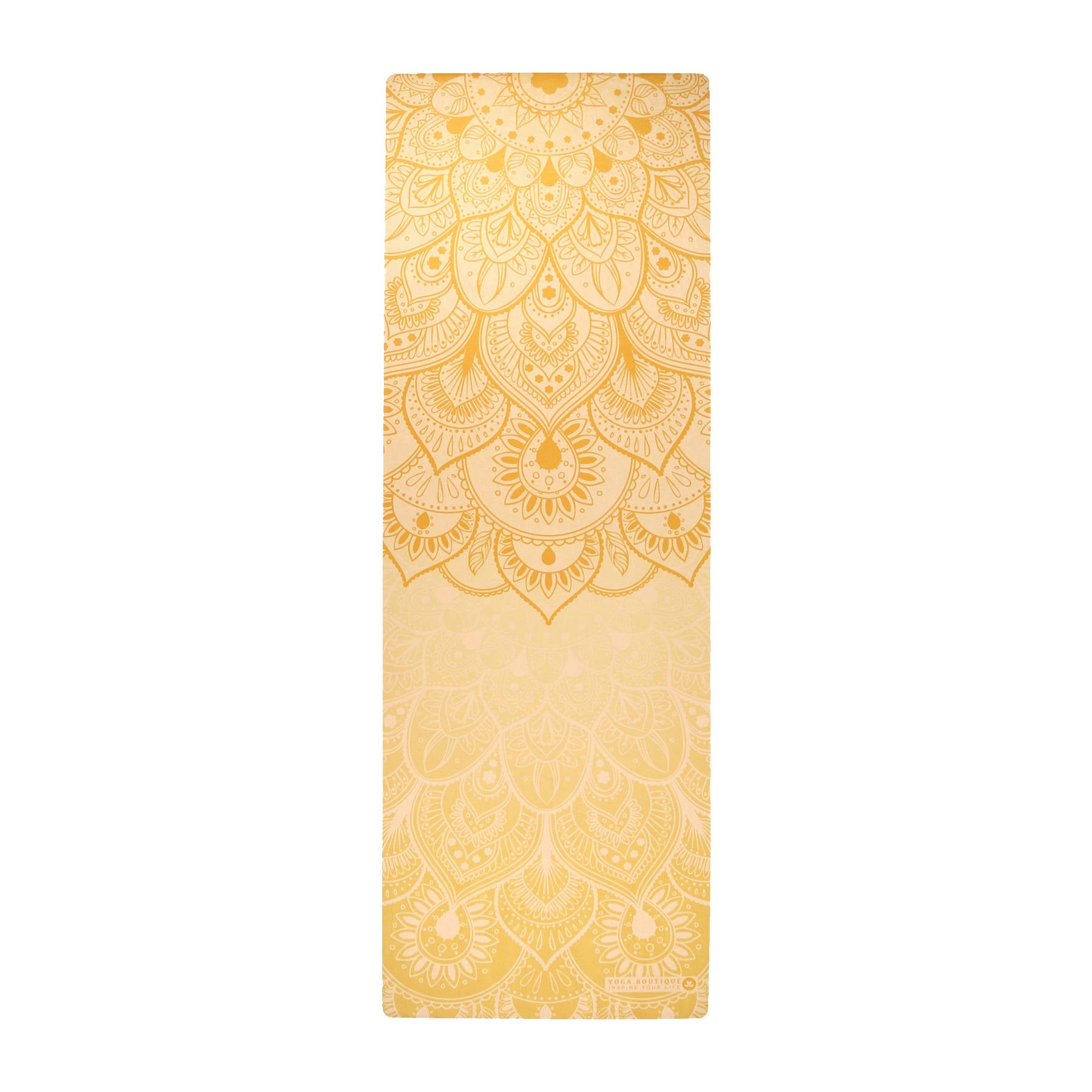 Tapis de voyage - Tapis de yoga Mandala jaune