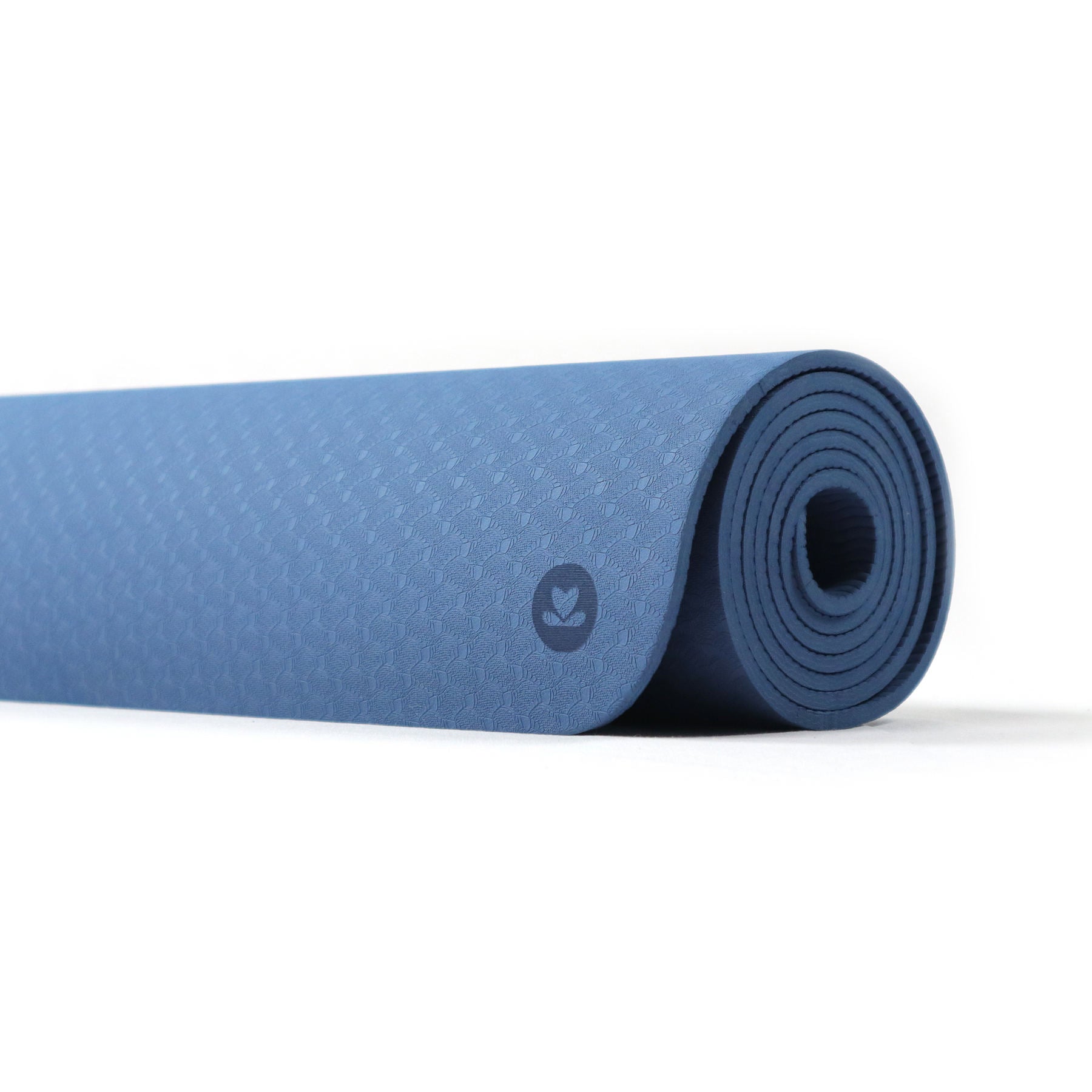 Tapis de yoga en TPE bleu marine, extra léger, sans PVC, écologique, épaisseur 6mm