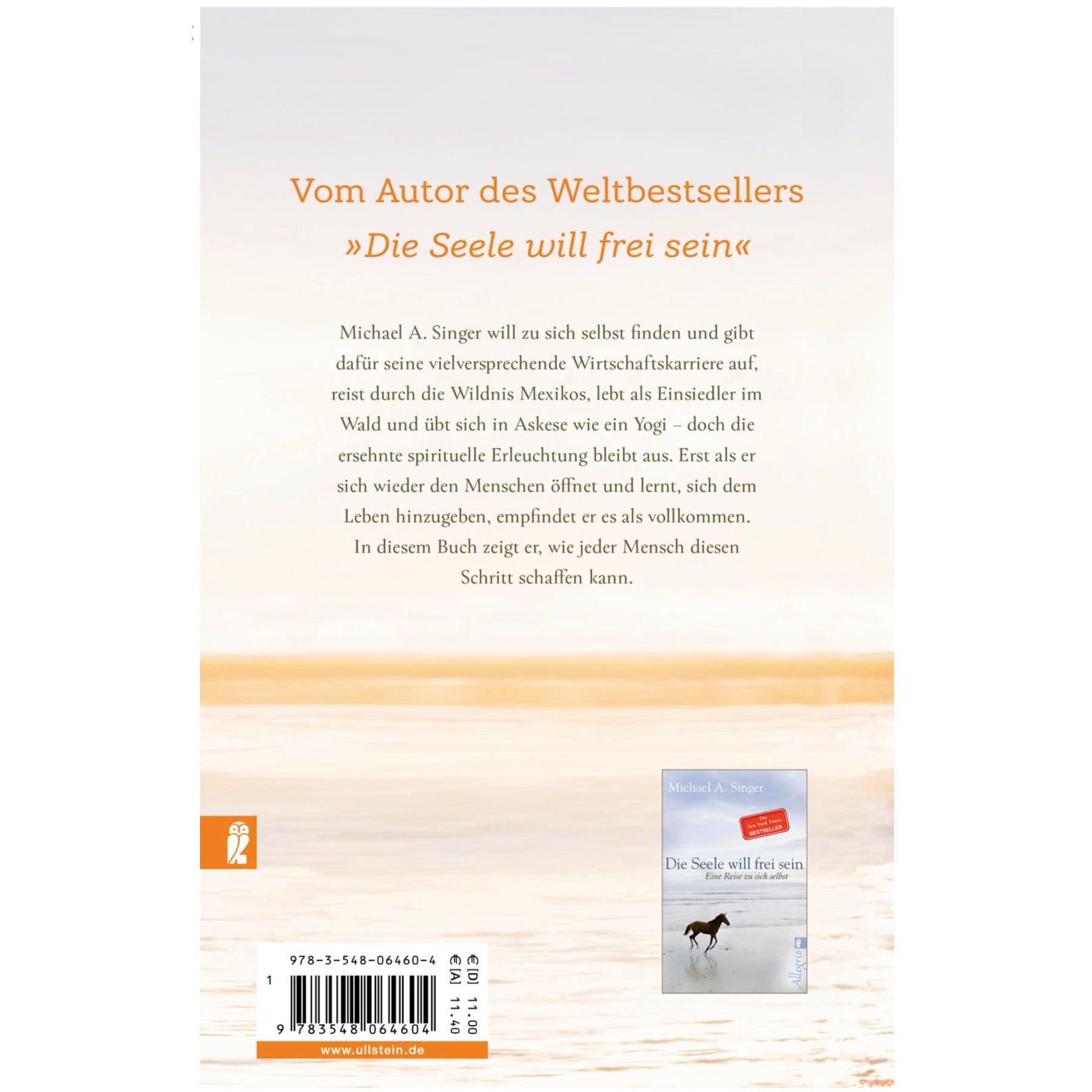 Texte de la couverture du livre Oser la vie de Michael Singer