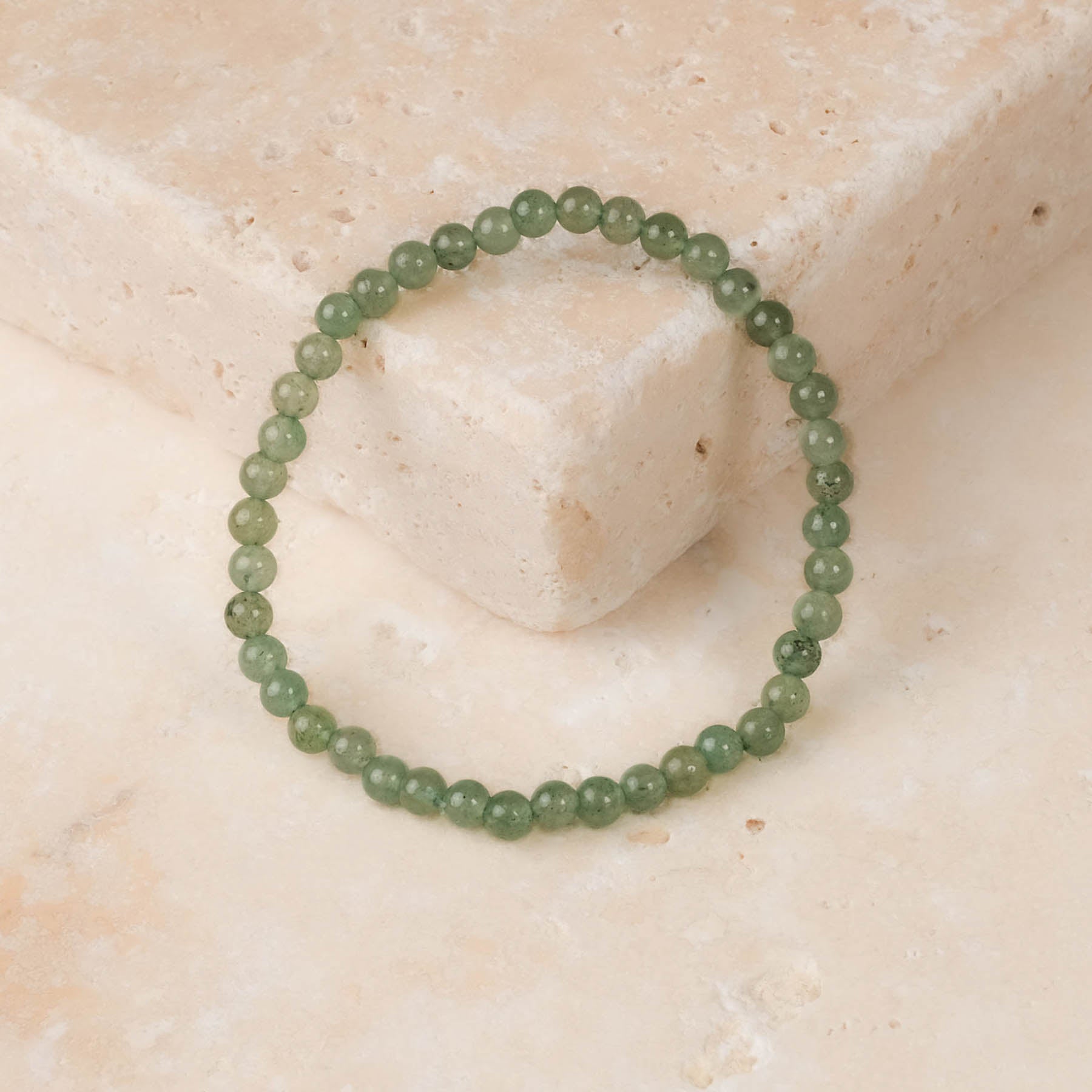 Bracelet de pierres précieuses Aventurine 4mm