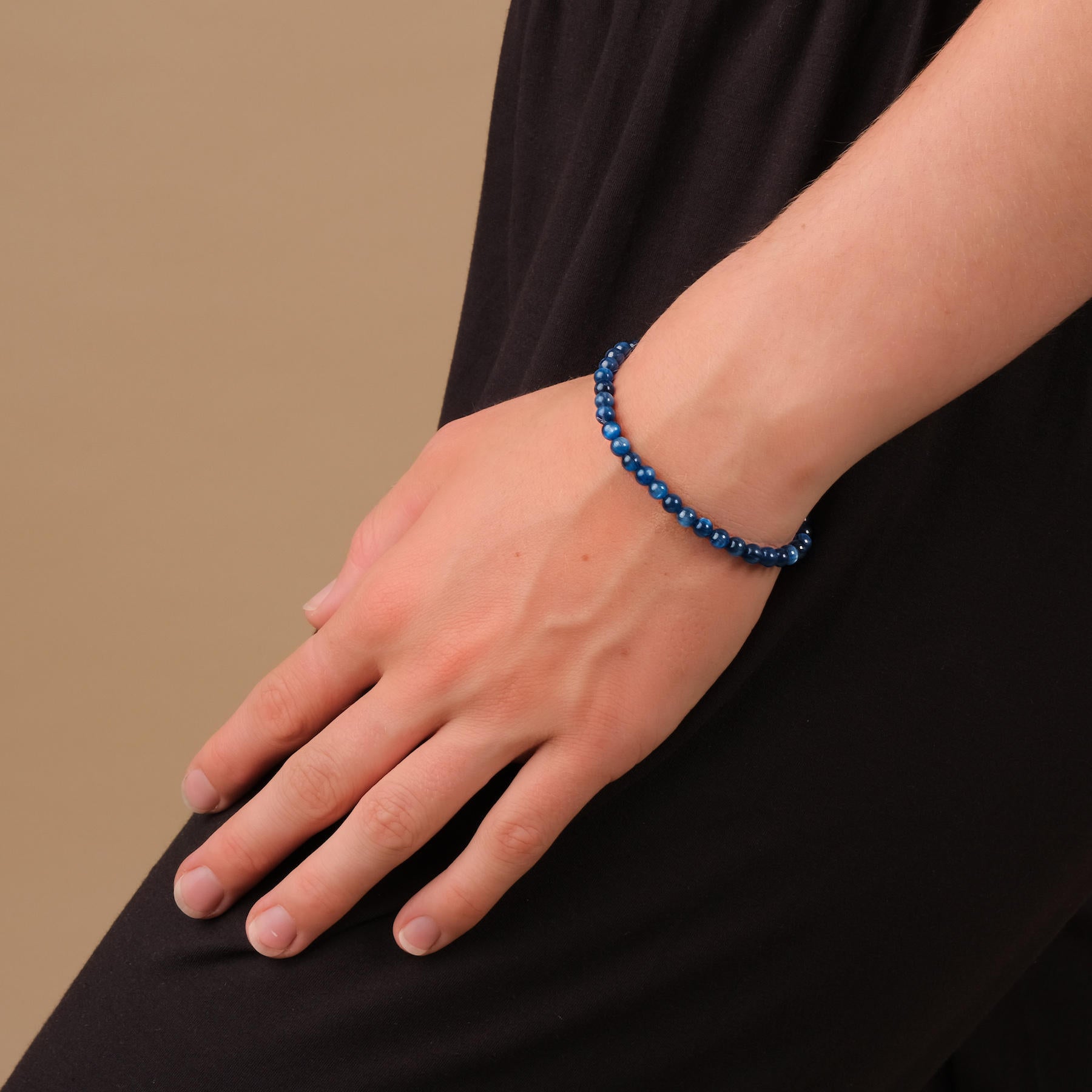 Bracelet de pierres précieuses Kyanite 4mm