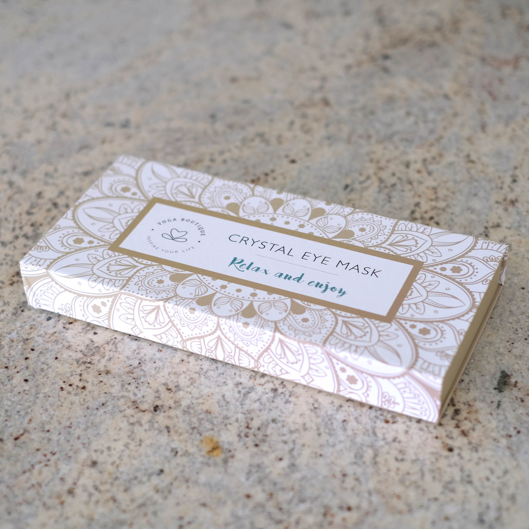 Pierre précieuse Masque pour les yeux Quartz rose