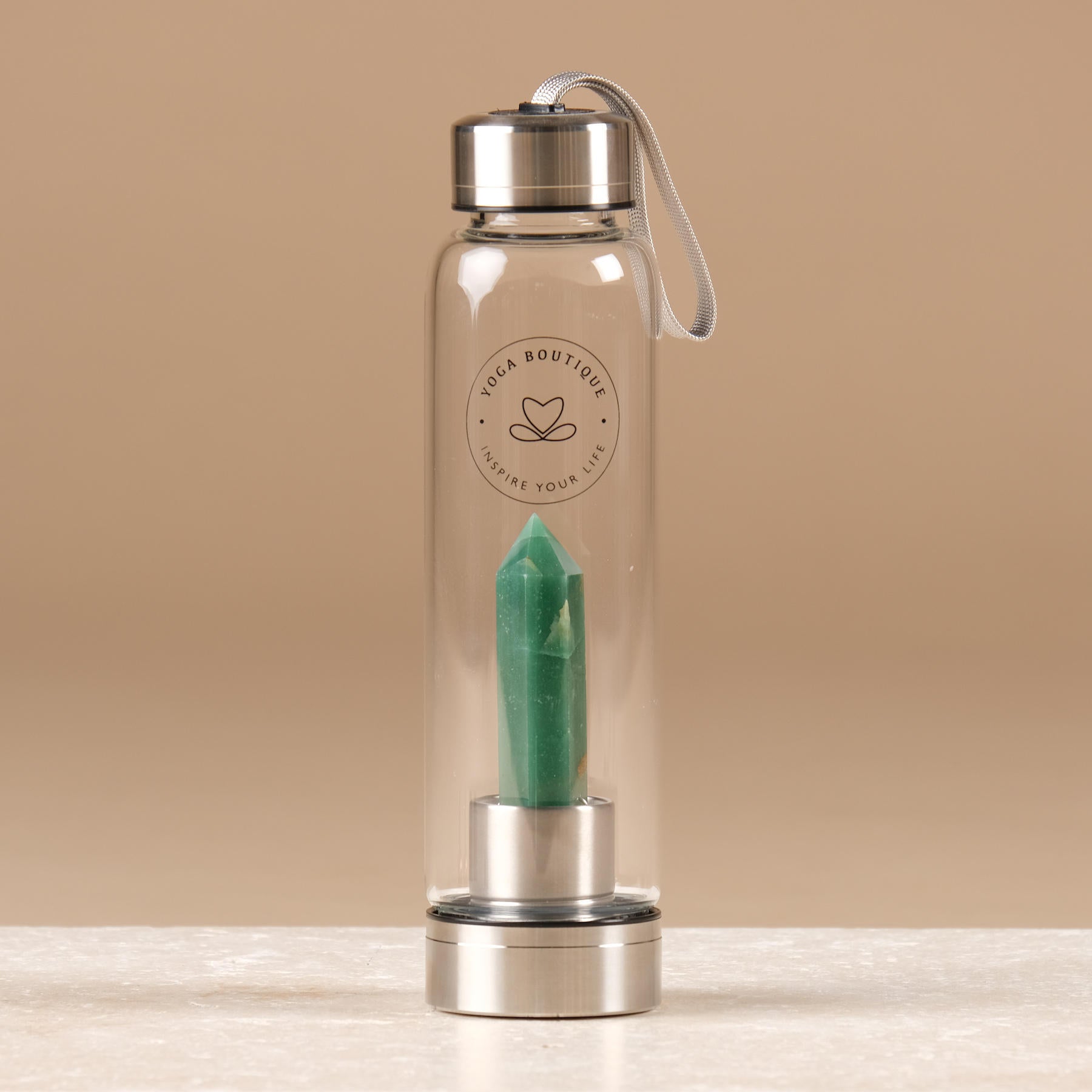 Bouteilles d'eau en pierre précieuse Aventurine