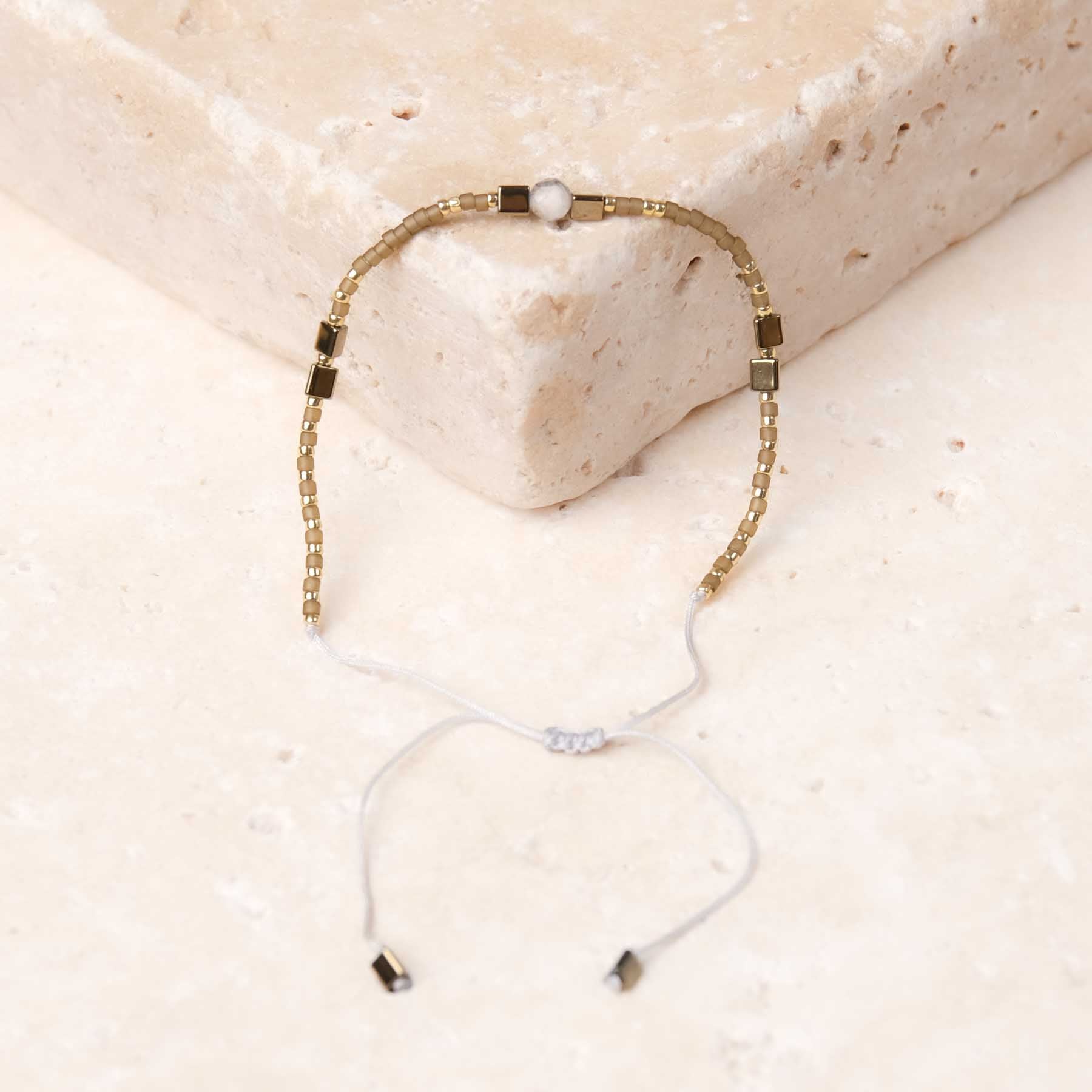 Bracelet d'amitié Miyuki pour adultes et enfants marron