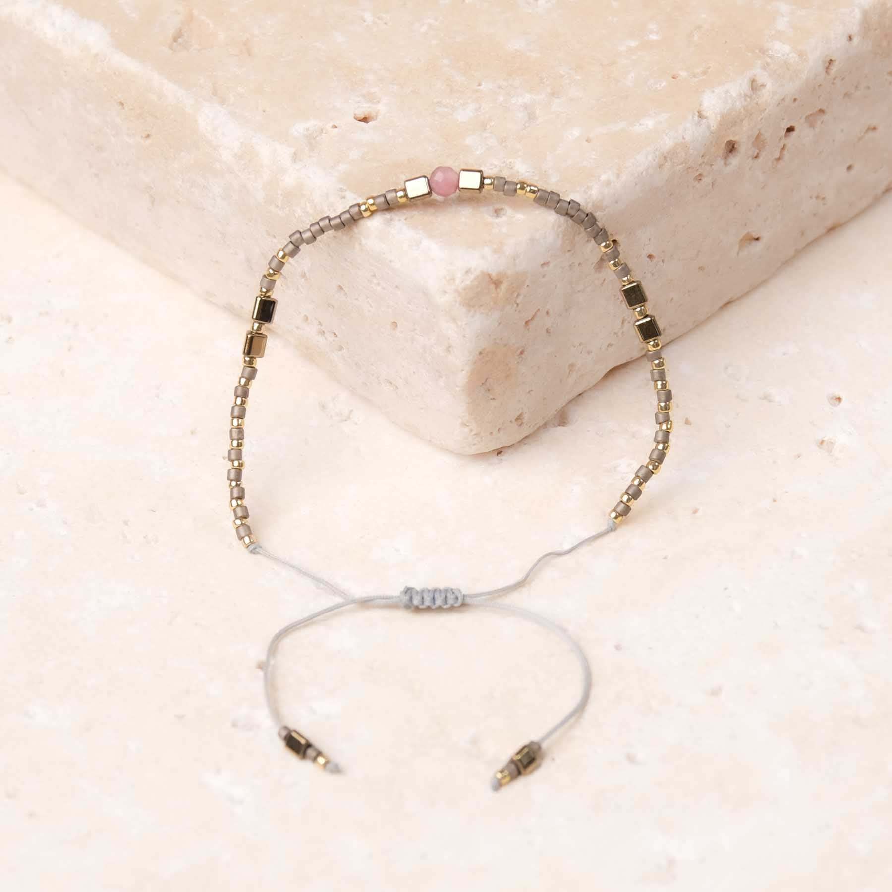 Bracelet d'amitié Miyuki violet